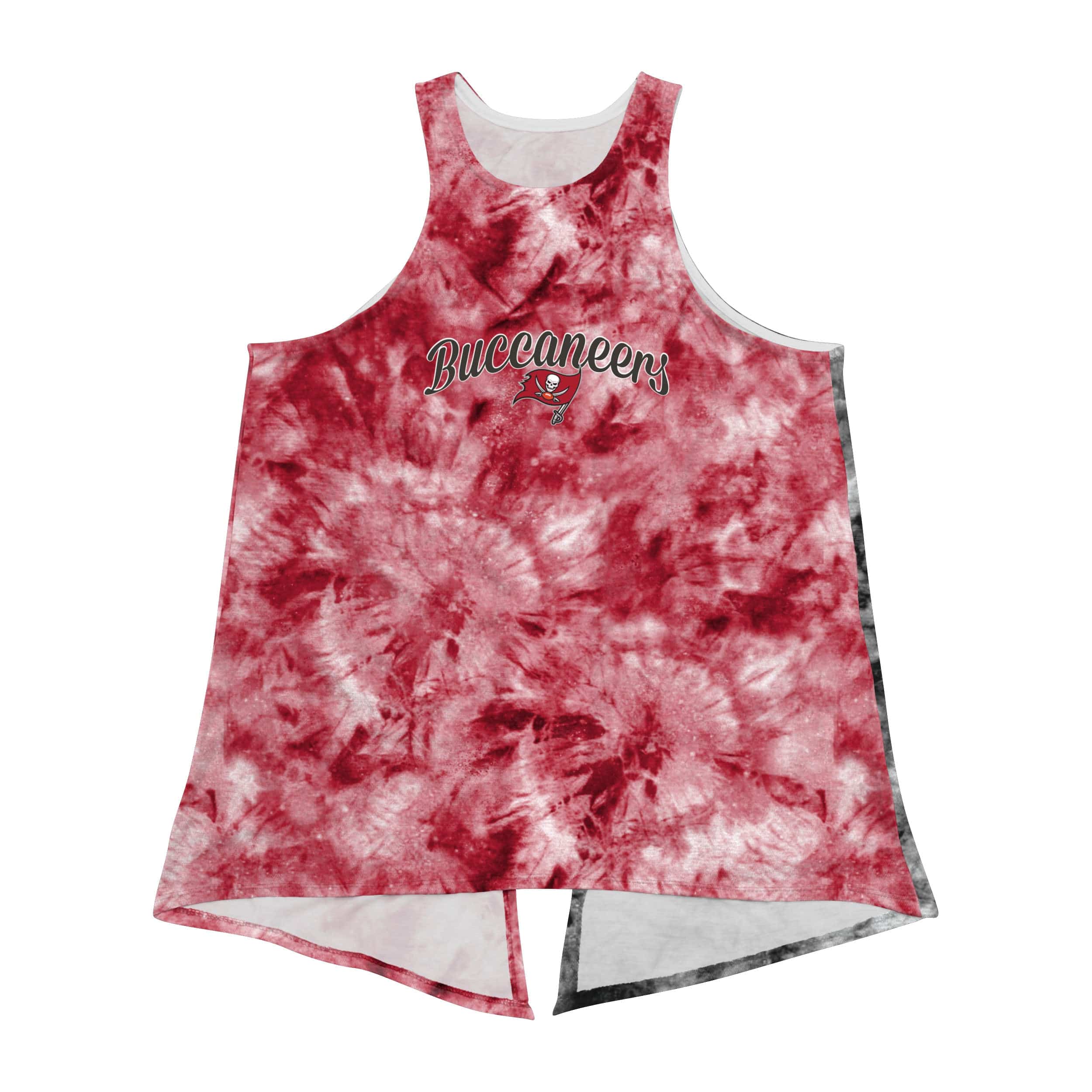 Tampa Bay Buccaneers NFL Womens Script Wordmark Tie-Dye Tie-Breaker Sleeveless Top - Image 3