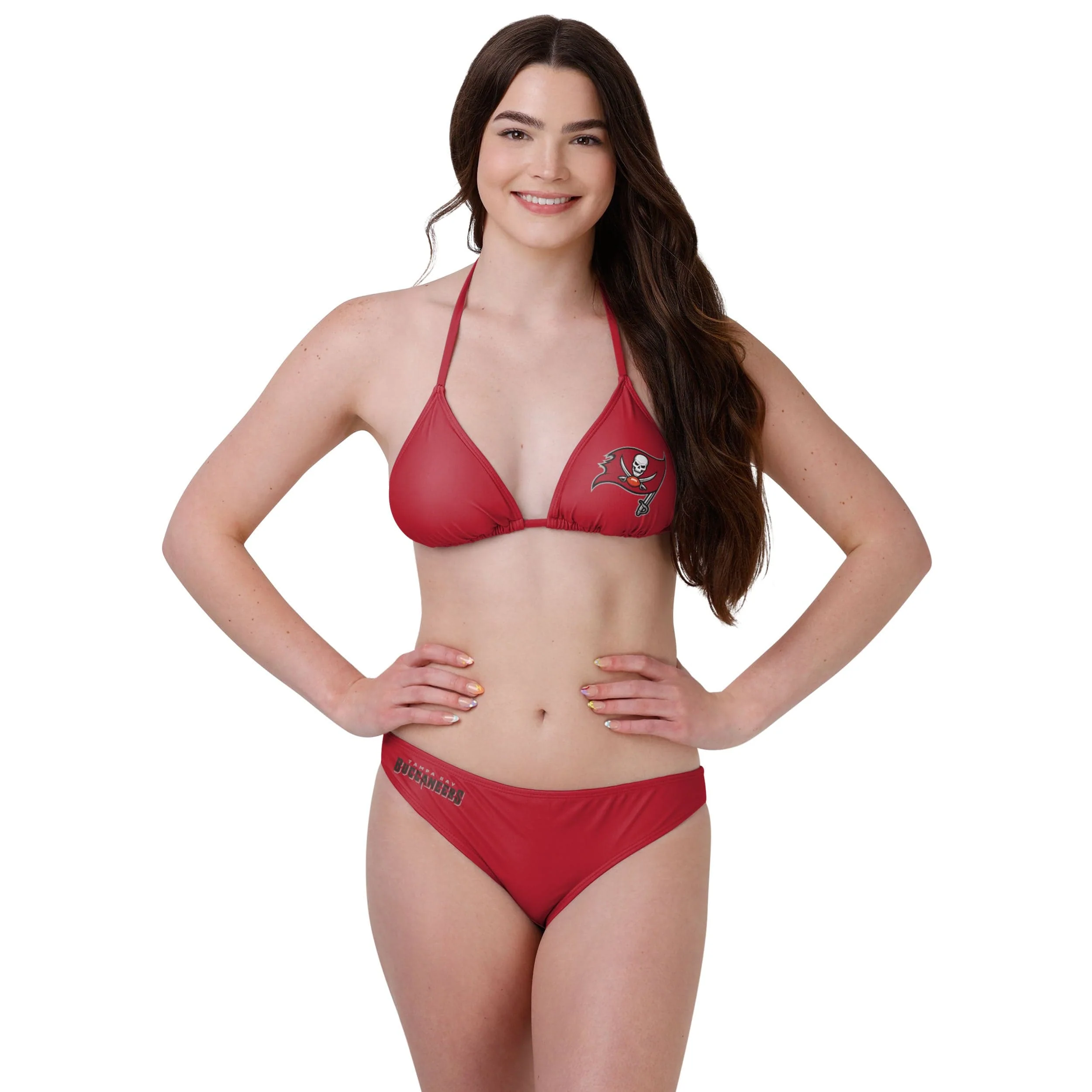 Tampa Bay Buccaneers NFL Womens Solid Wordmark Bikini Bottom - Image 4
