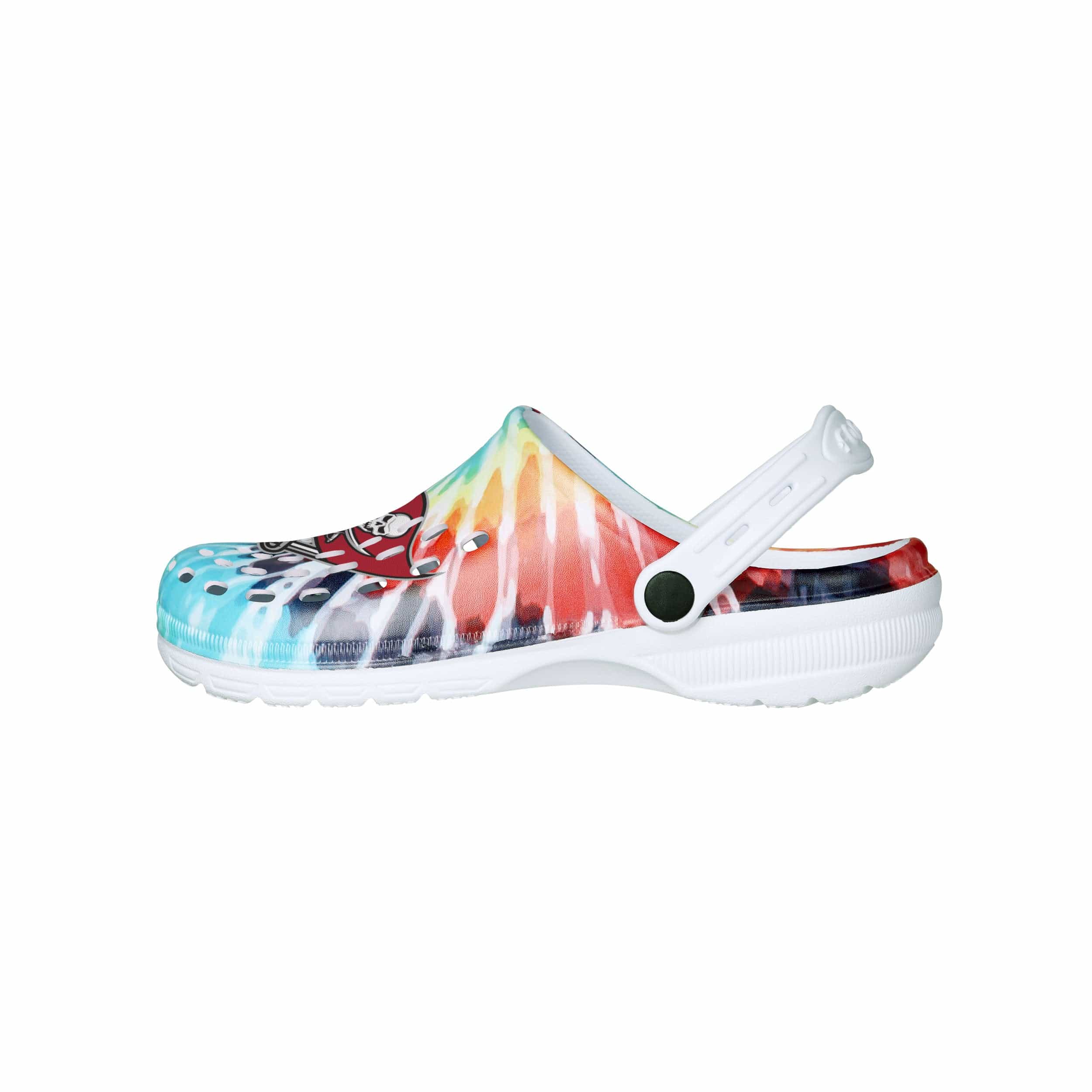 Tampa Bay Buccaneers NFL Womens Tie-Dye Clog With Strap - Image 2
