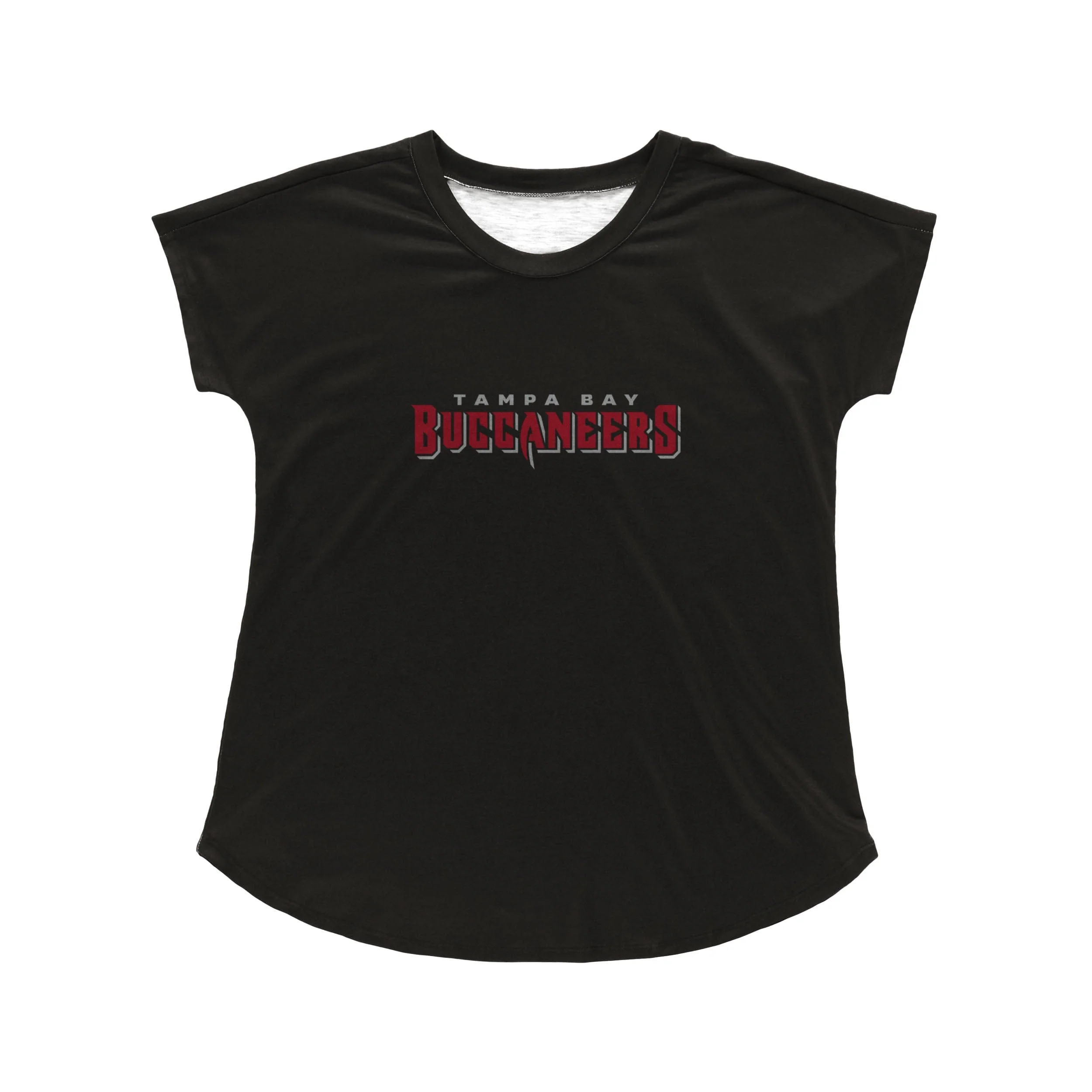 Tampa Bay Buccaneers NFL Womens Wordmark Black Tunic Top - Image 3