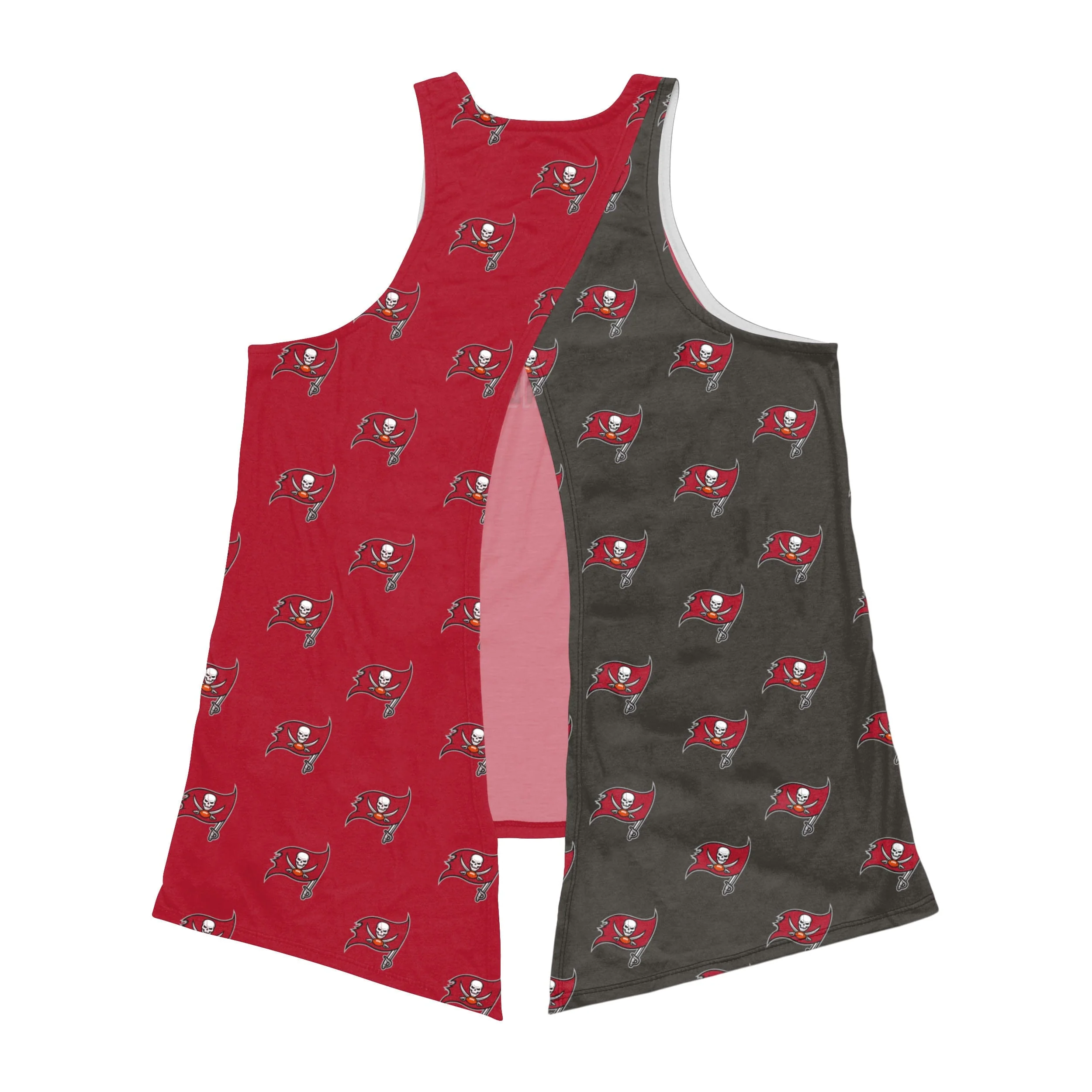 Tampa Bay Buccaneers NFL Womens Wordmark Mini Print Tie-Breaker Sleeveless Top - Image 3