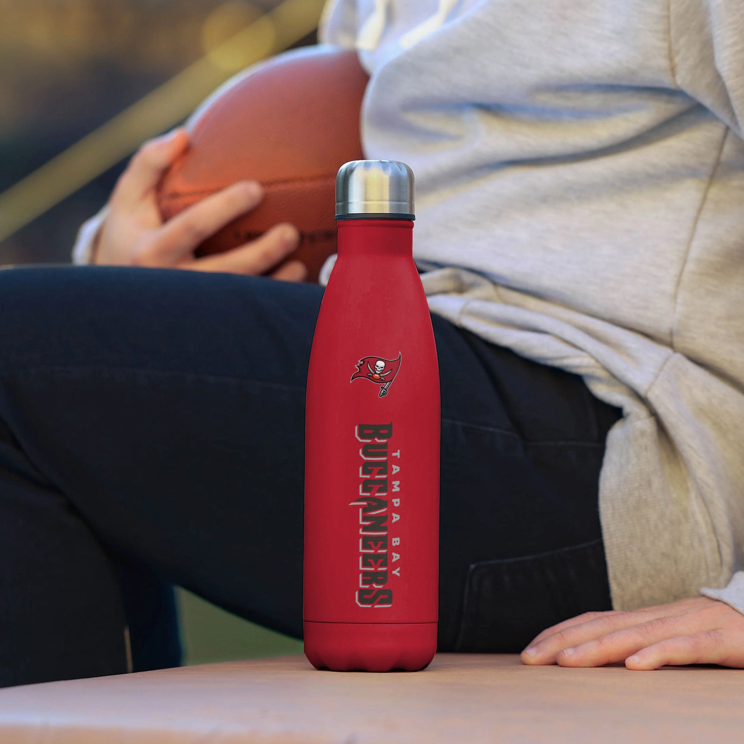 Tampa Bay Buccaneers NFL Wordmark Chill Water Bottle - Image 3