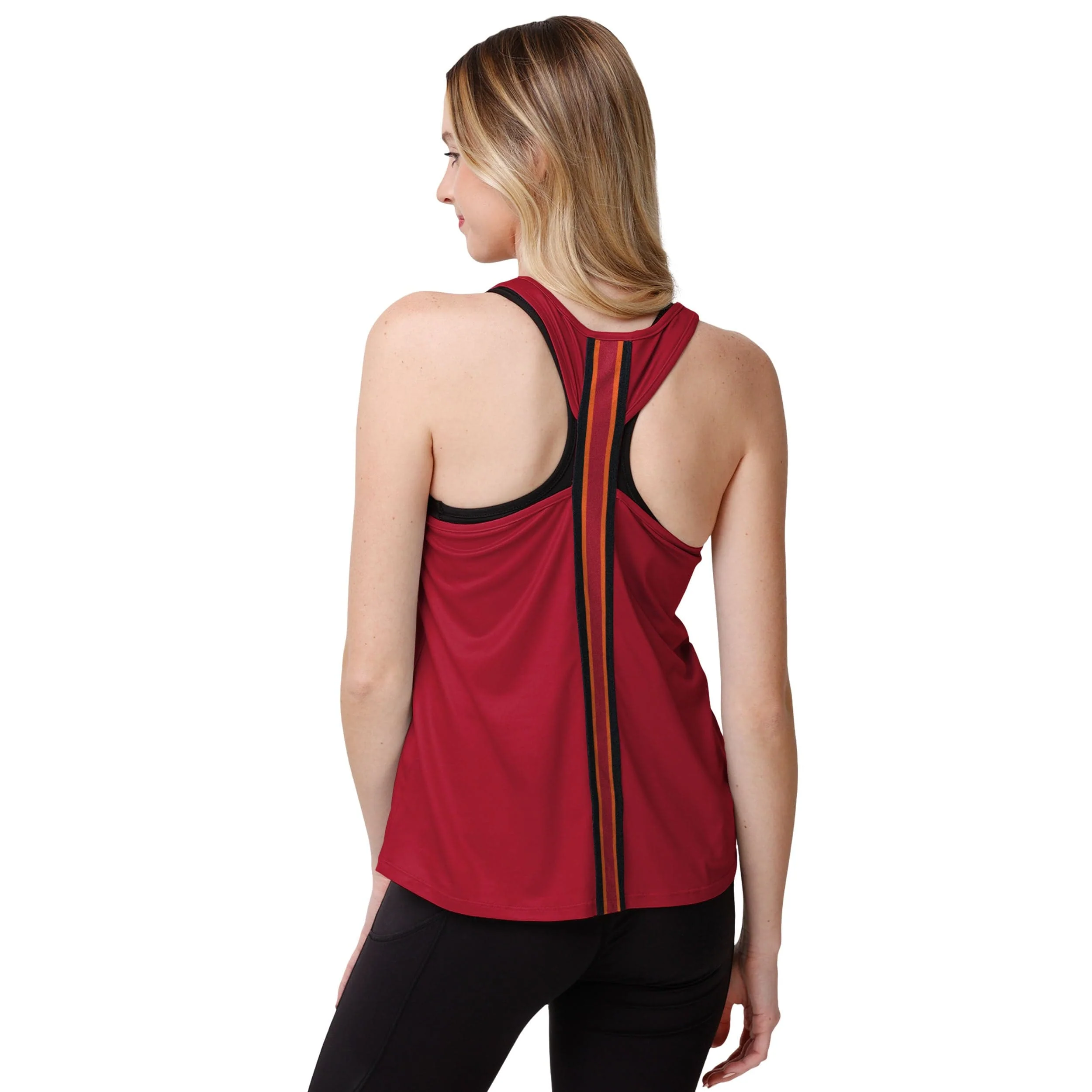 Tampa Bay Buccaneers NFL Womens Wordmark Team Stripe Sleeveless Top - Image 2