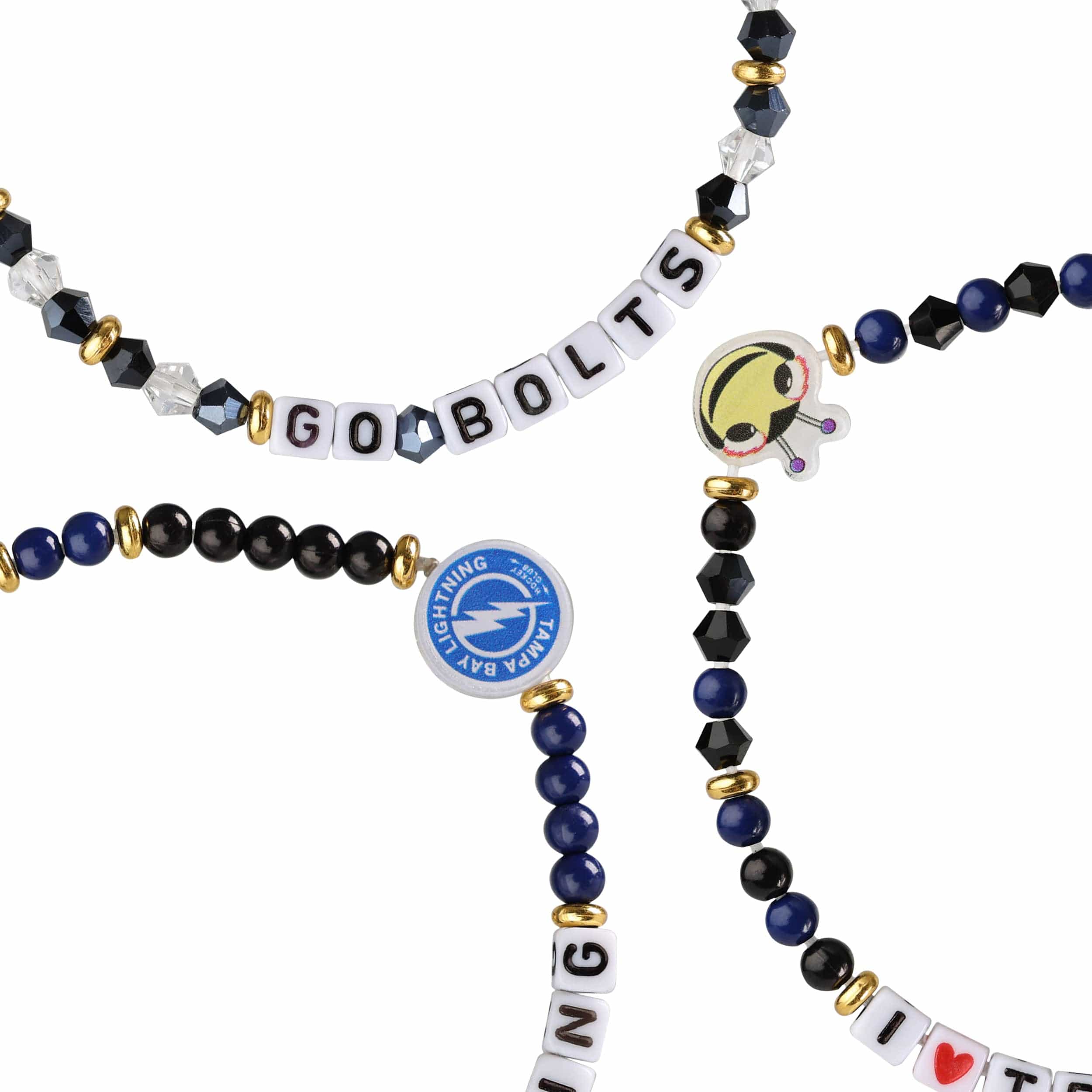 Tampa Bay Lightning NHL 3 Pack Friendship Bracelet - Image 2