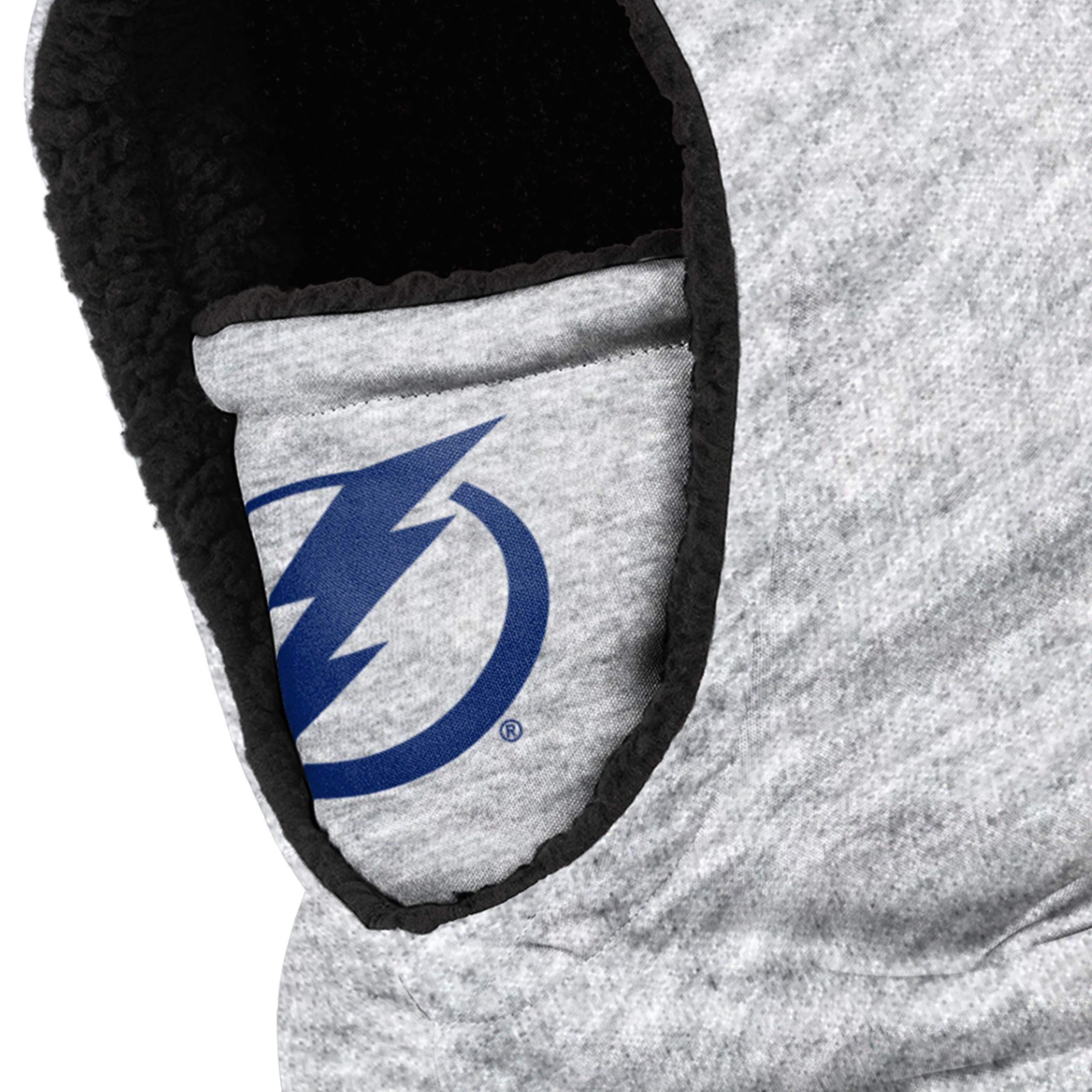 Tampa Bay Lightning NHL Heather Grey Big Logo Hooded Gaiter - Image 3