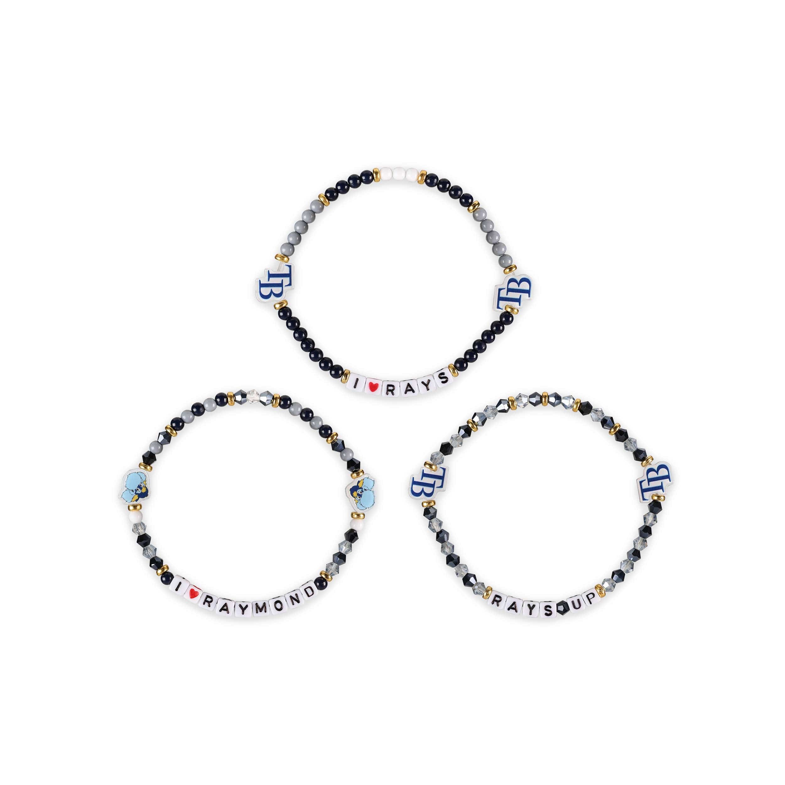 Tampa Bay Rays MLB 3 Pack Friendship Bracelet - Image 3