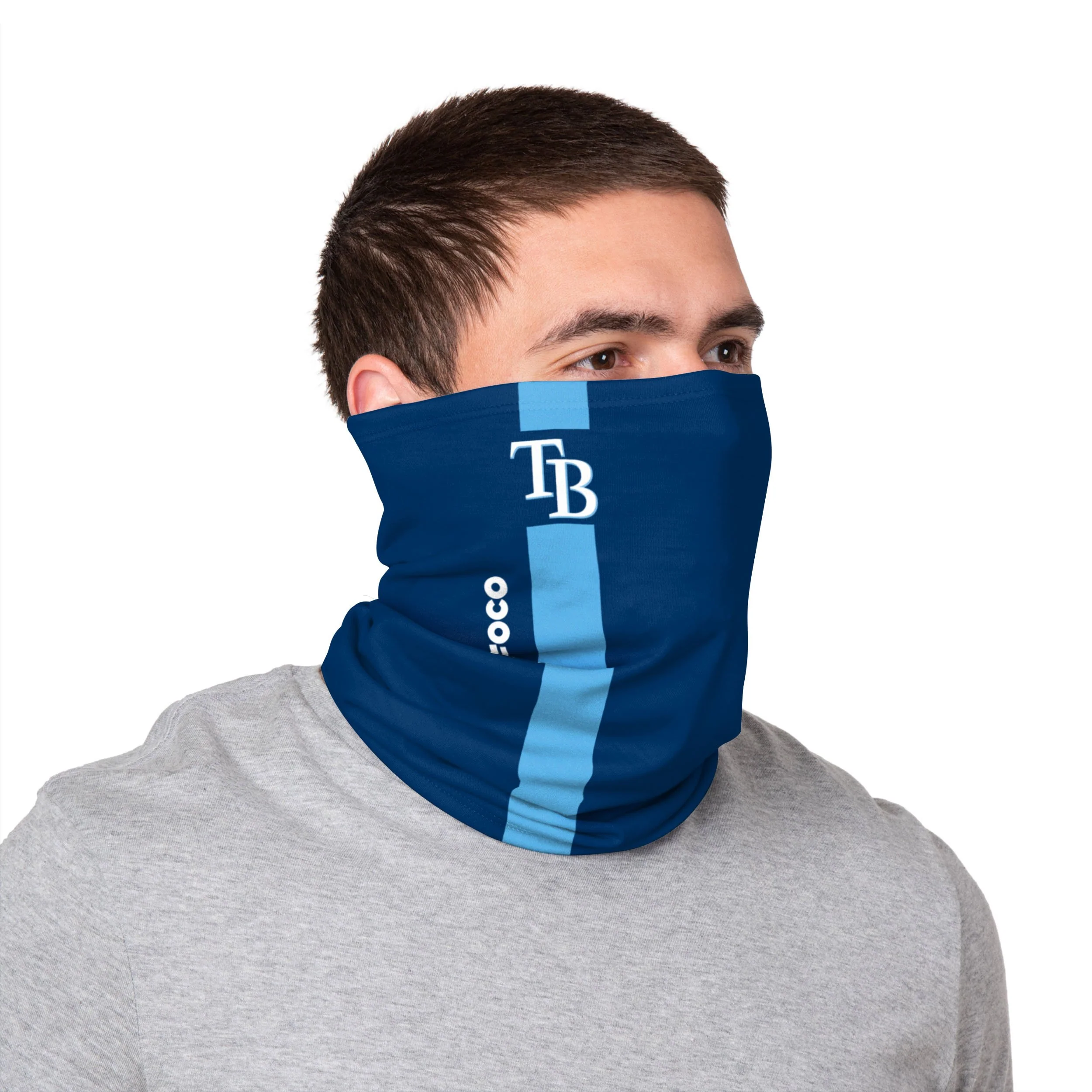 Tampa Bay Rays MLB Big Logo Gameday Gaiter Scarf - Image 2