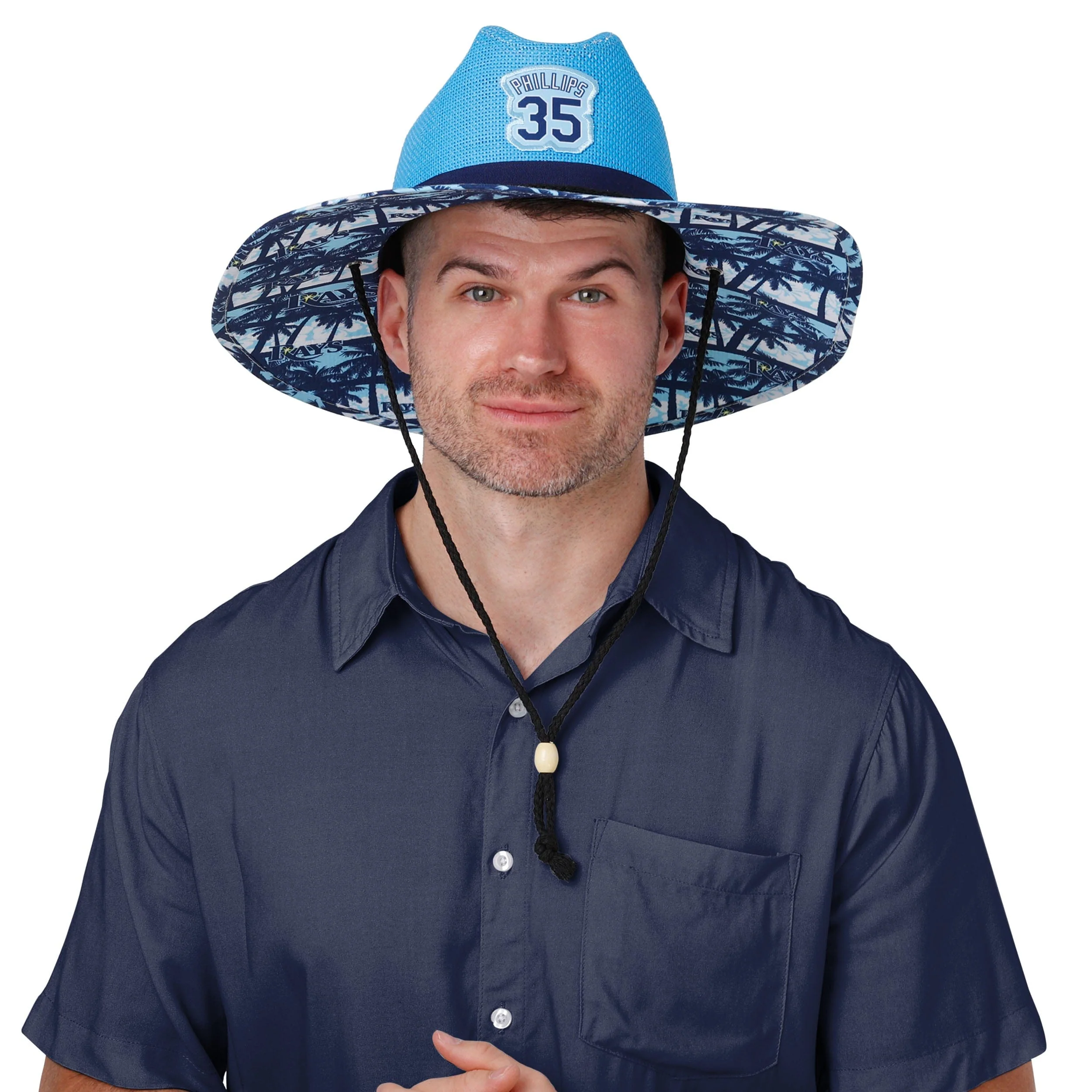Tampa Bay Rays MLB Brett Phillips Straw Hat - Image 4