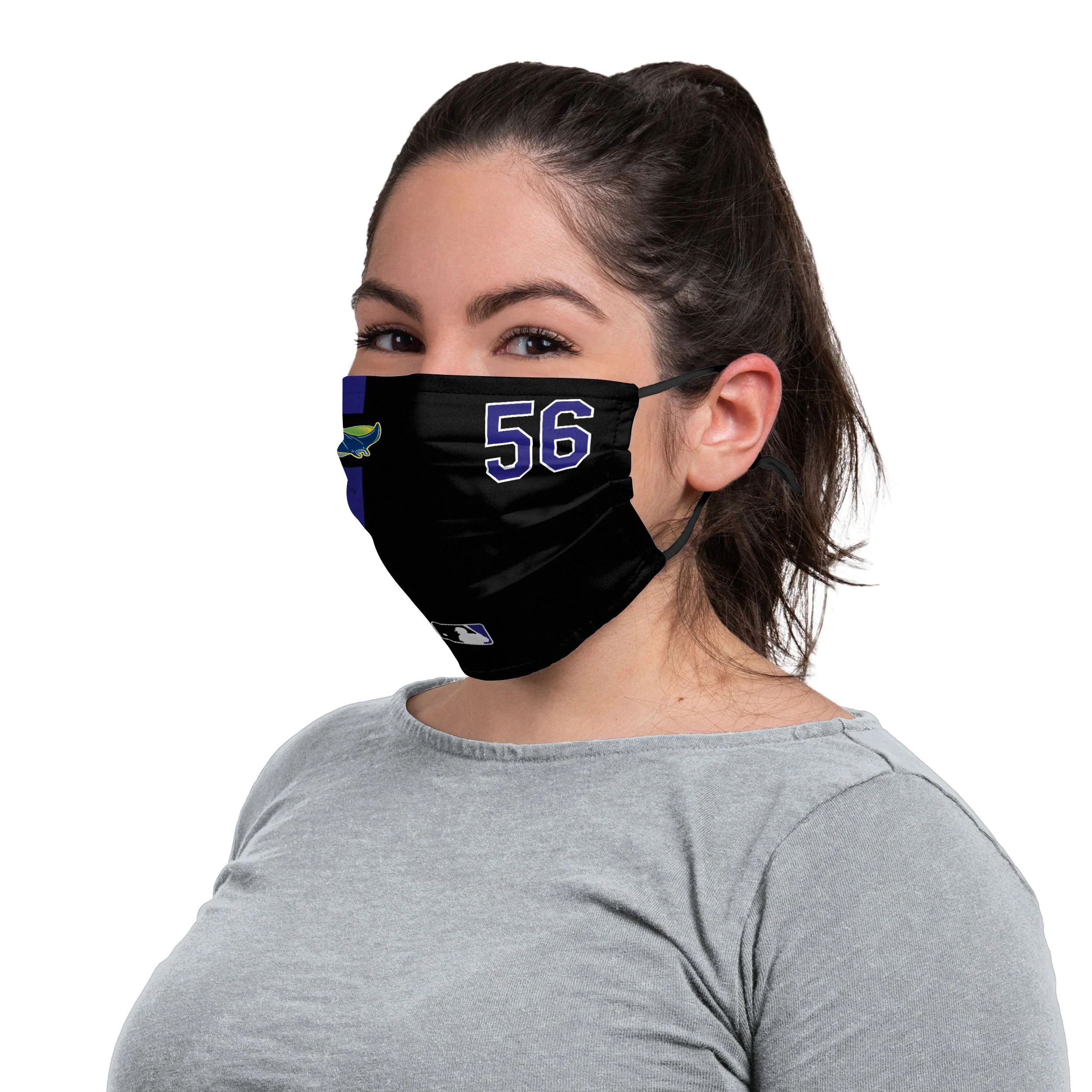 Tampa Bay Rays MLB Randy Arozarena On-Field Adjustable Cooperstown Logo Face Cover - Image 3