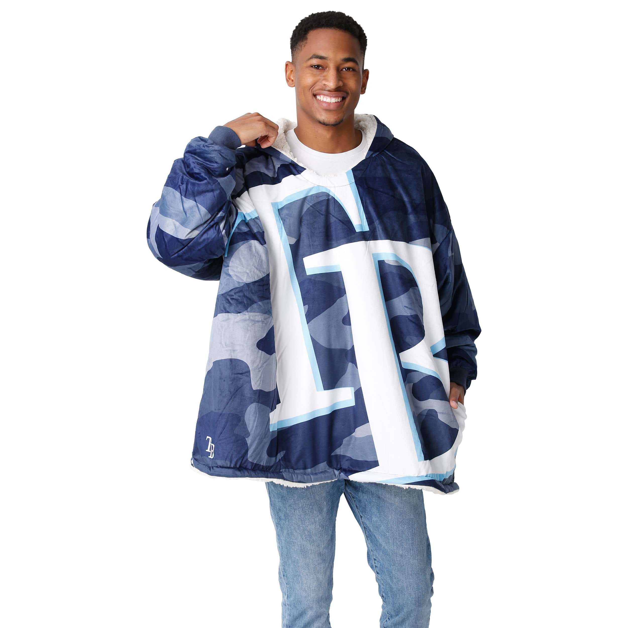 Tampa Bay Rays MLB Reversible Team Color Camo Hoodeez - Image 3