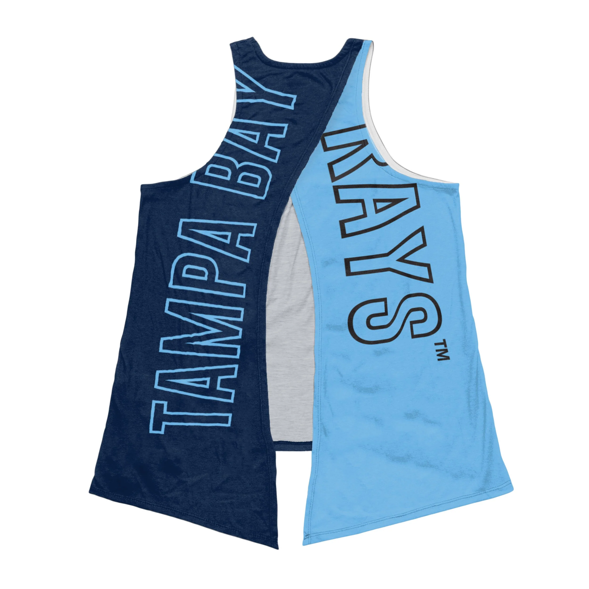 Tampa Bay Rays MLB Womens Tie-Breaker Sleeveless Top - Image 3