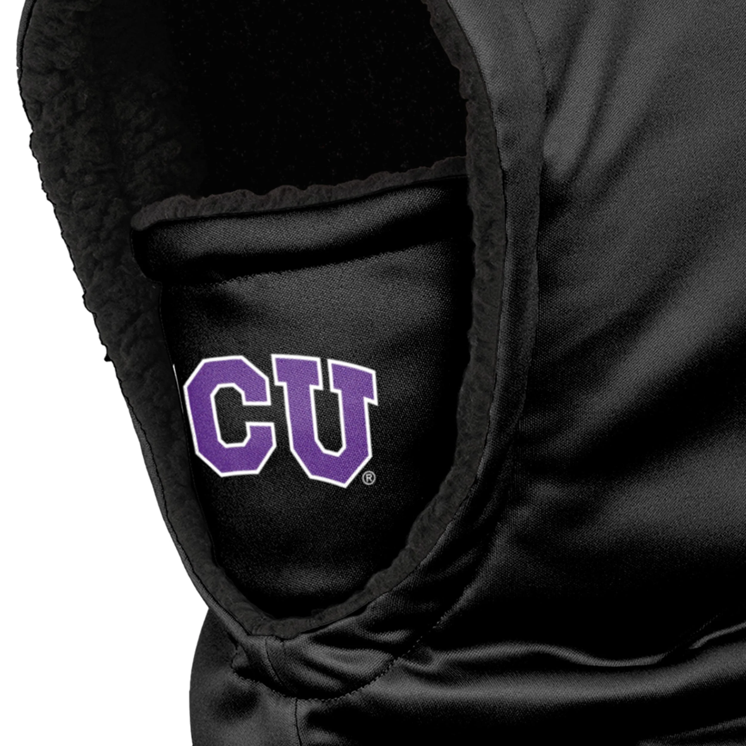 TCU Horned Frogs NCAA Black Hooded Gaiter - Image 3