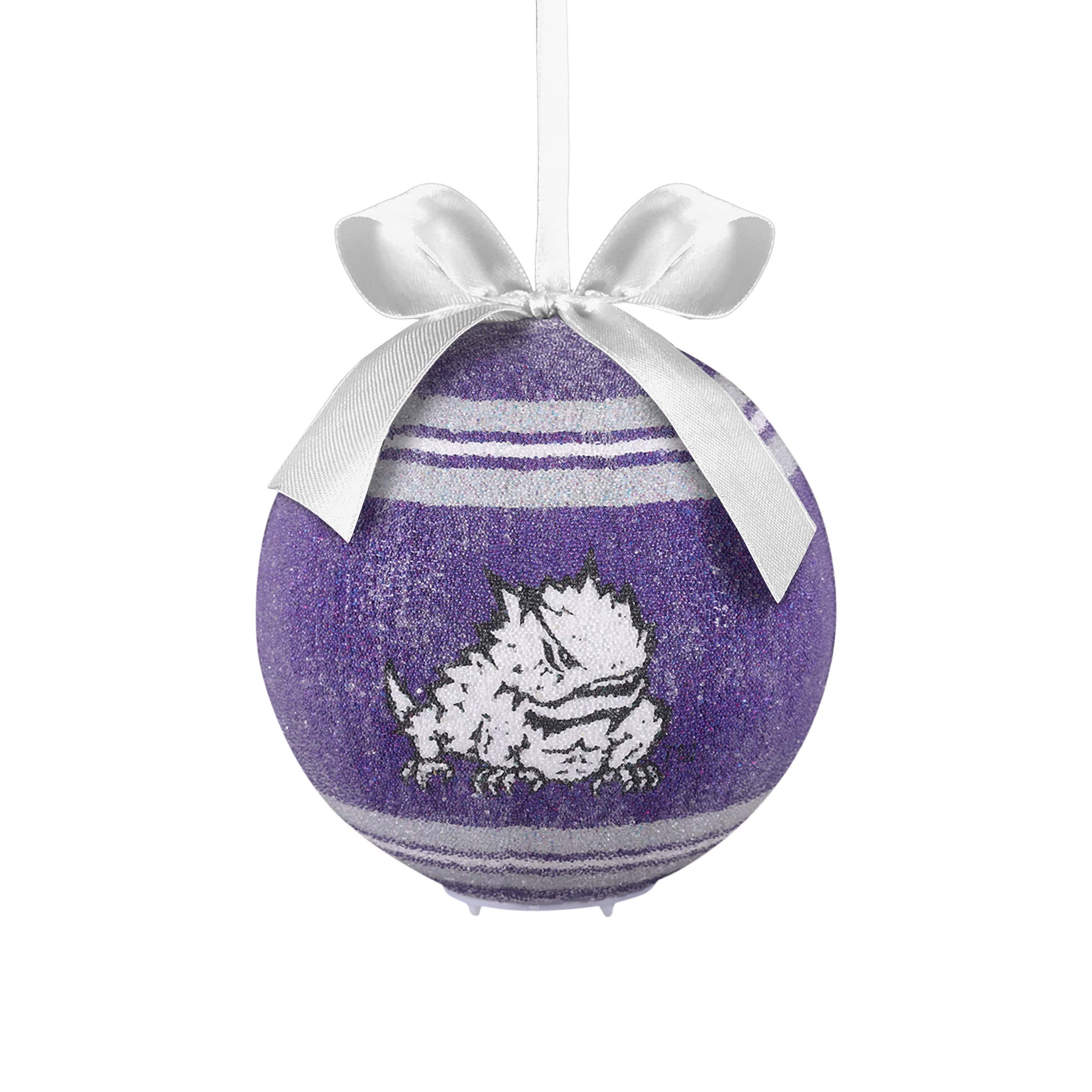 TCU Horned Frogs NCAA LED Shatterproof Ball Ornament