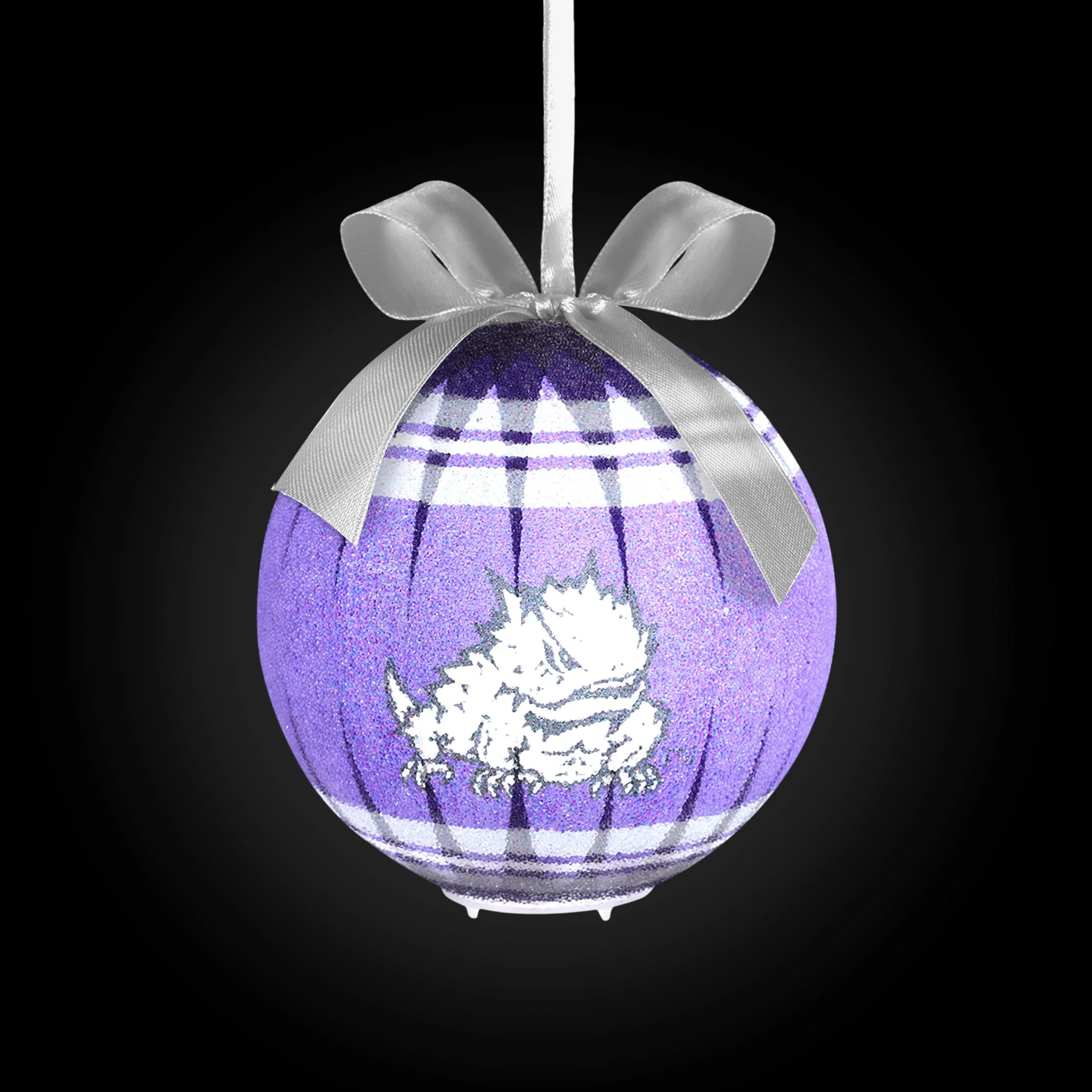 TCU Horned Frogs NCAA LED Shatterproof Ball Ornament - Image 2