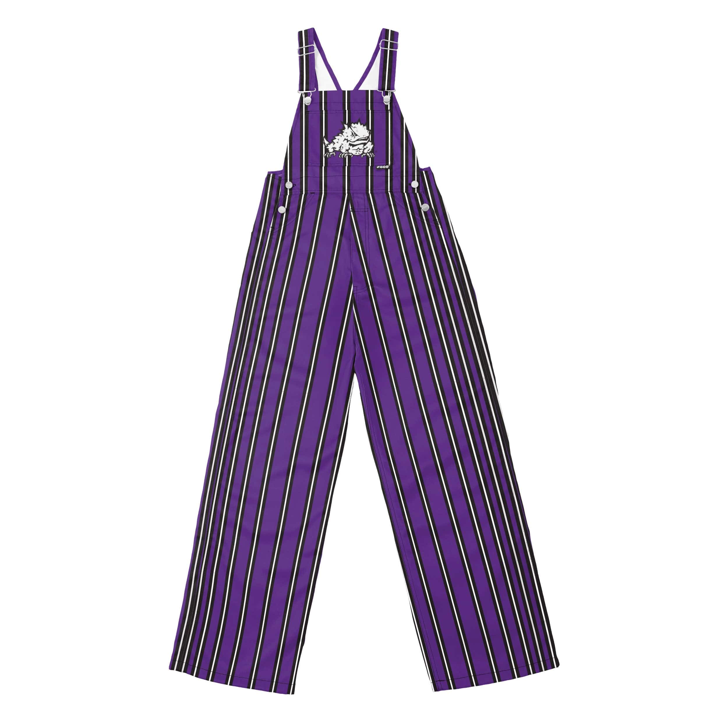 TCU Horned Frogs NCAA Mens Sideline Spirit Bib Overalls - Image 7