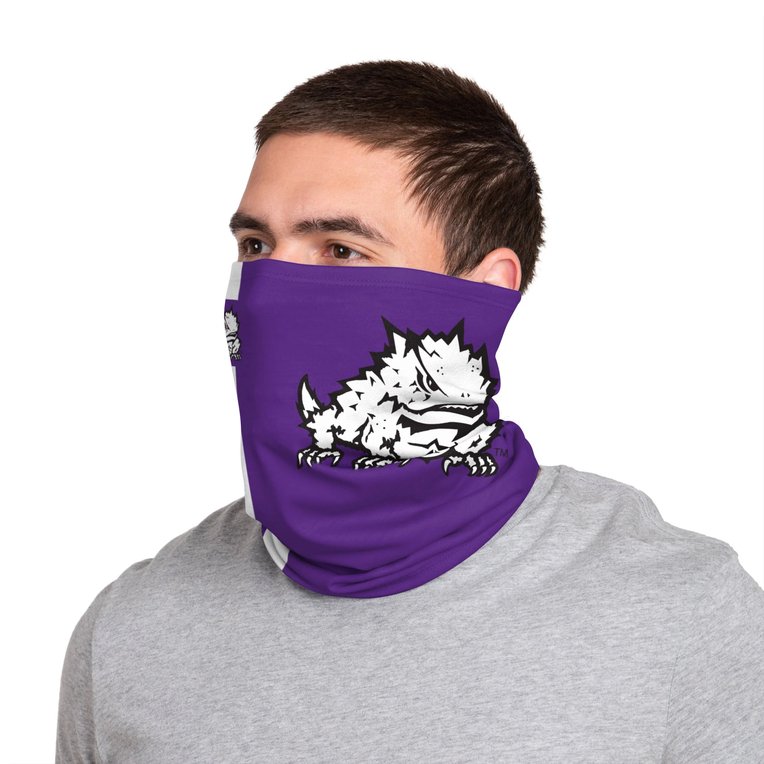 TCU Horned Frogs NCAA On-Field Sideline Logo Gaiter Scarf - Image 2