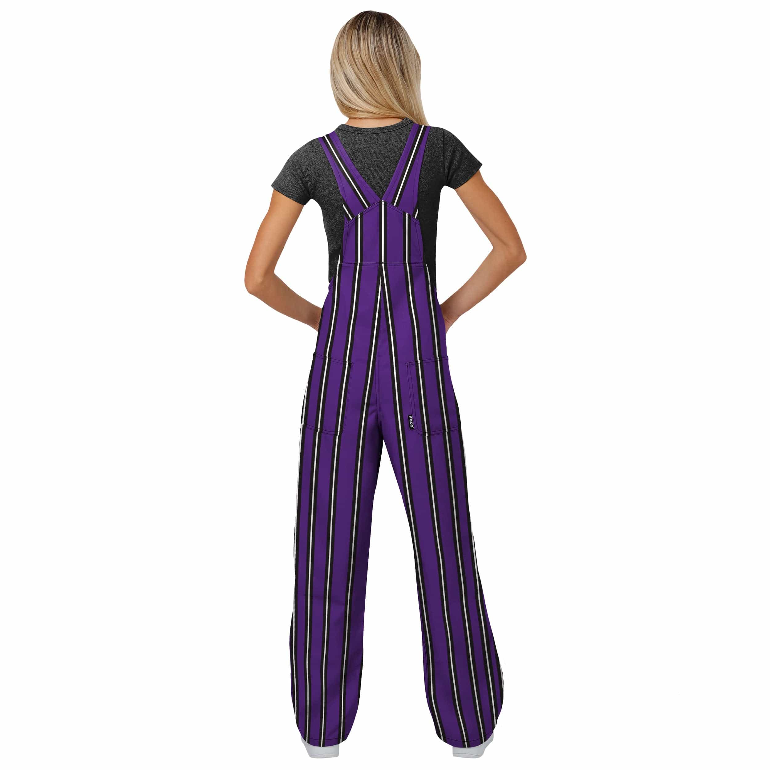 TCU Horned Frogs NCAA Womens Sideline Spirit Bib Overalls - Image 2
