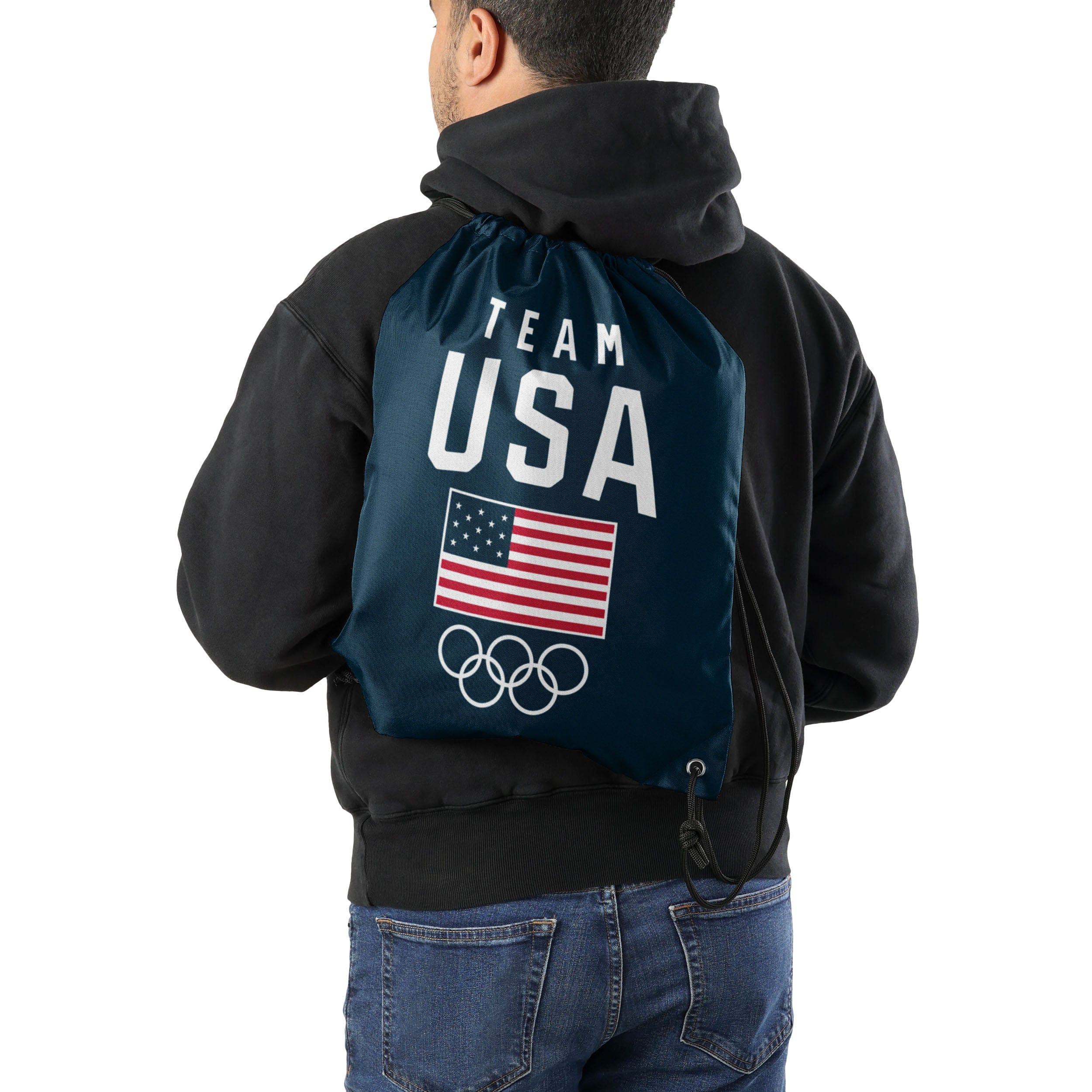 Team USA Olympics Big Logo Drawstring Backpack - Image 2