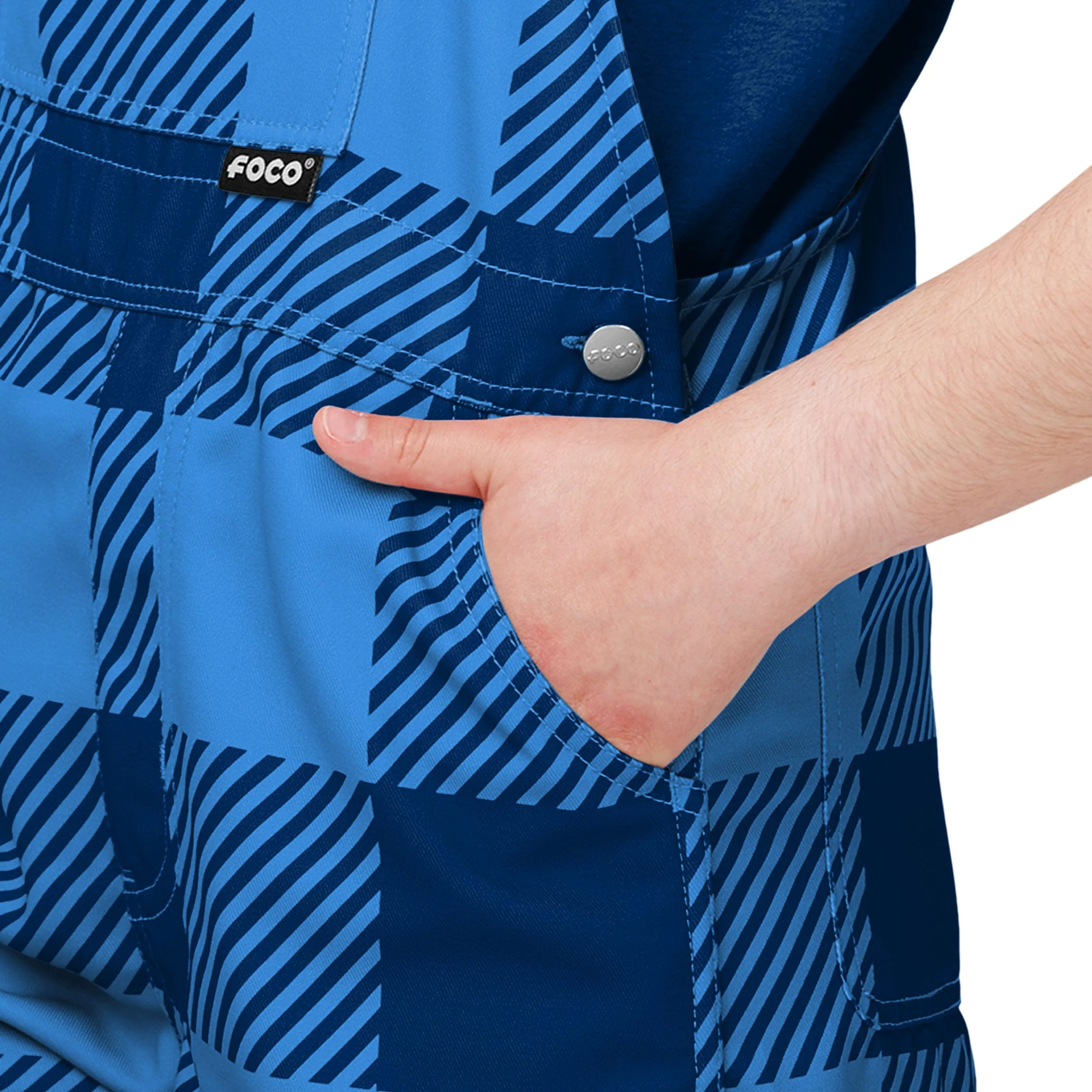 Tennessee Titans NFL Youth Plaid Bib Overalls - Image 4