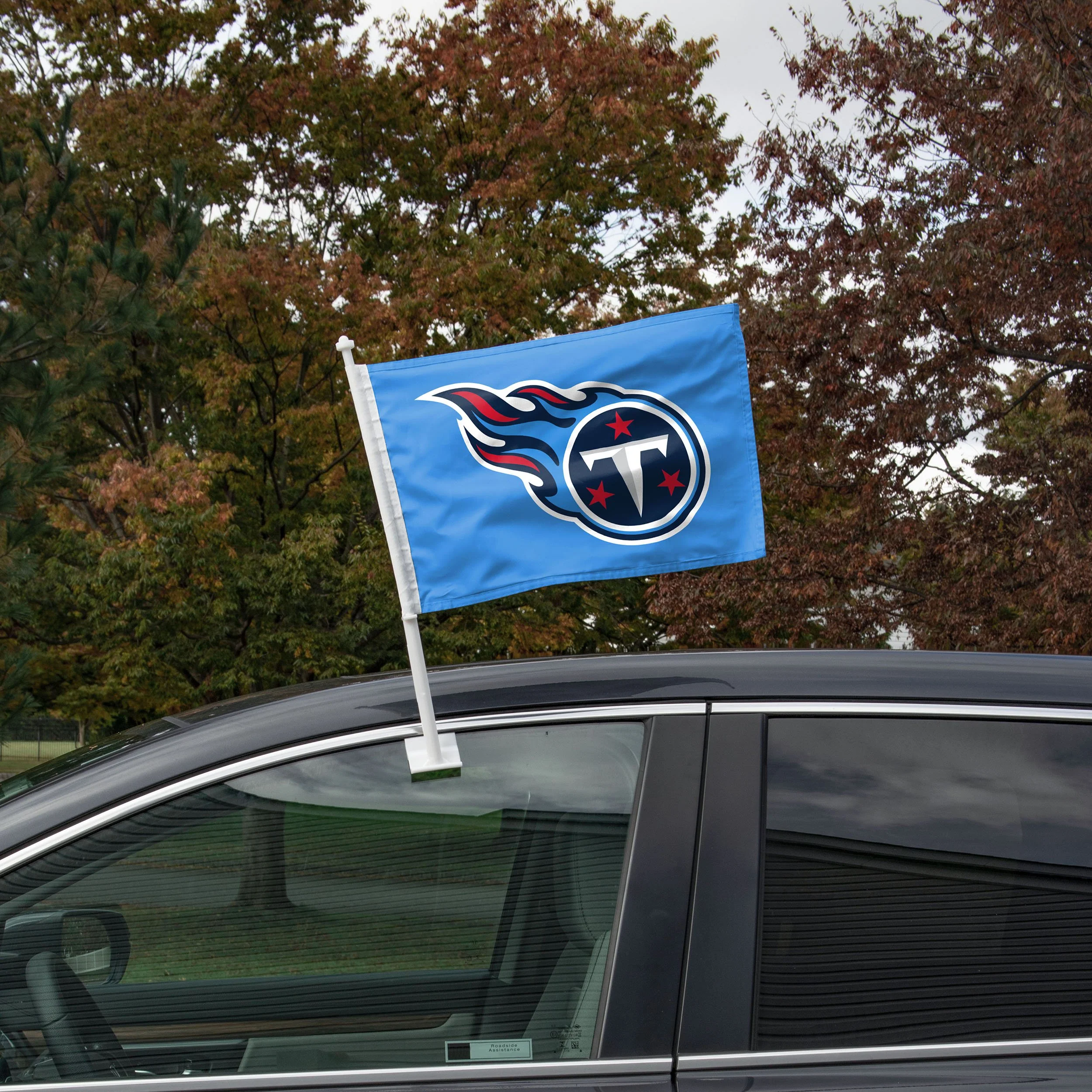 Tennessee Titans NFL 2 Pack Solid Car Flag - Image 2