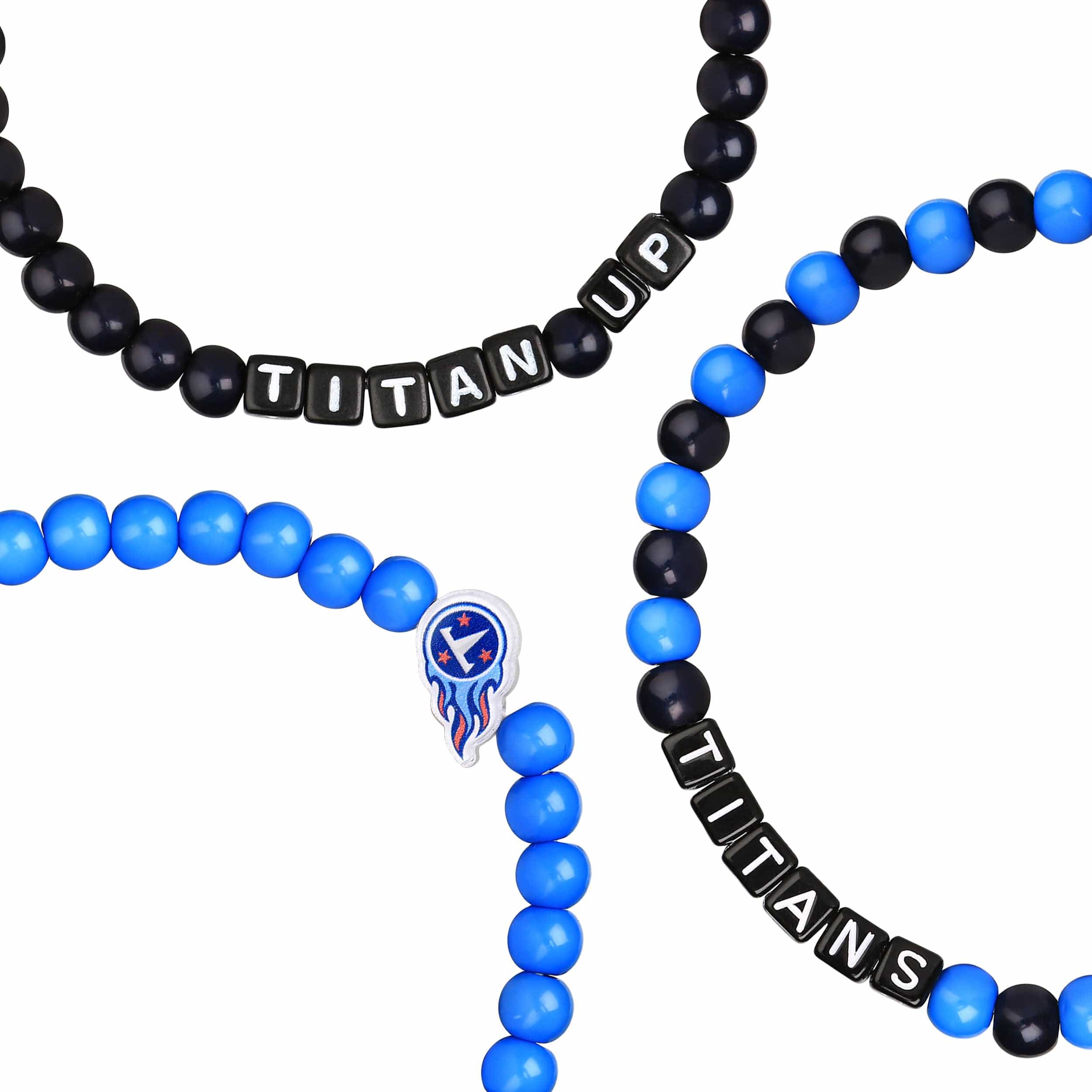 Tennessee Titans NFL 3 Pack Beaded Friendship Bracelet - Image 2