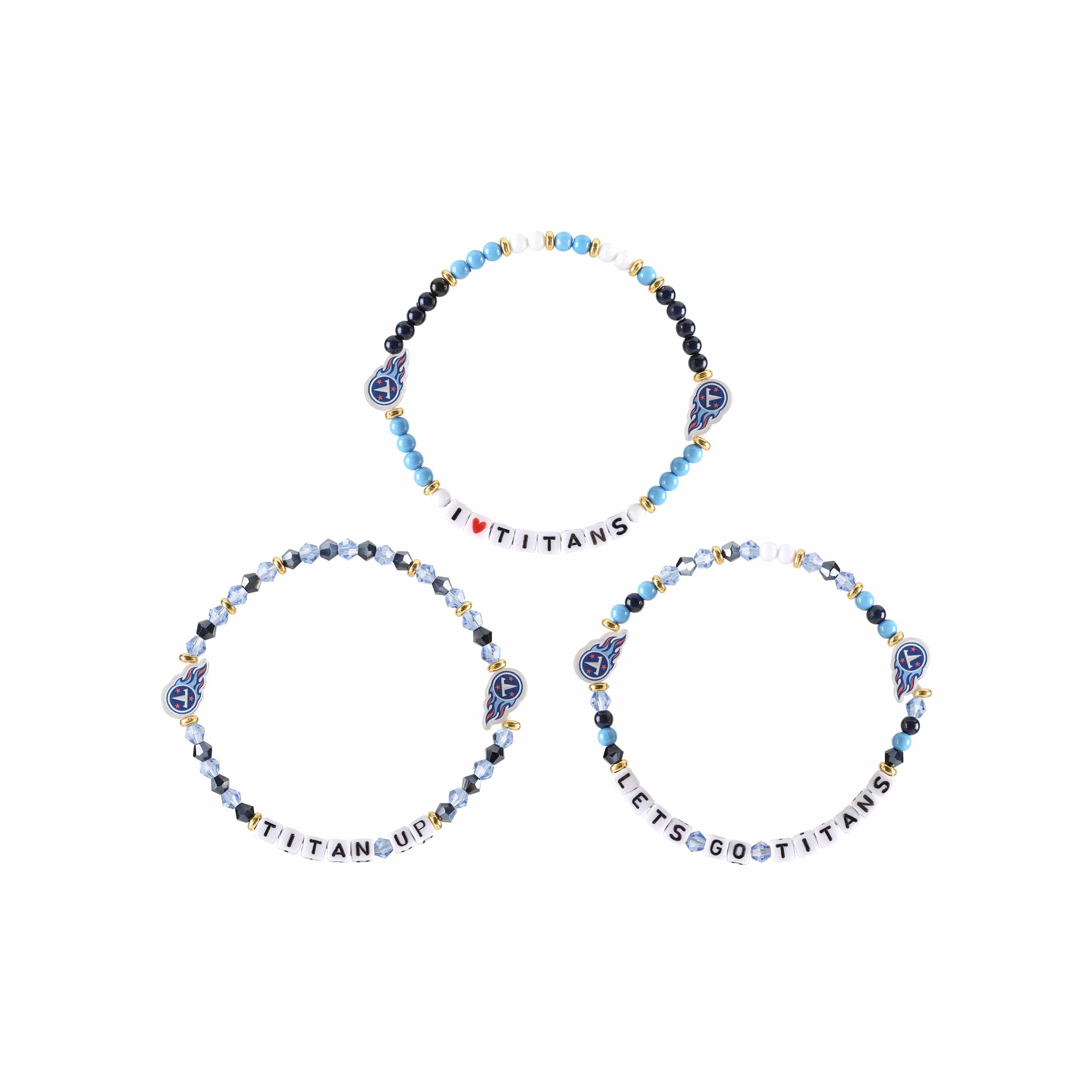 Tennessee Titans NFL 3 Pack Friendship Bracelet - Image 3