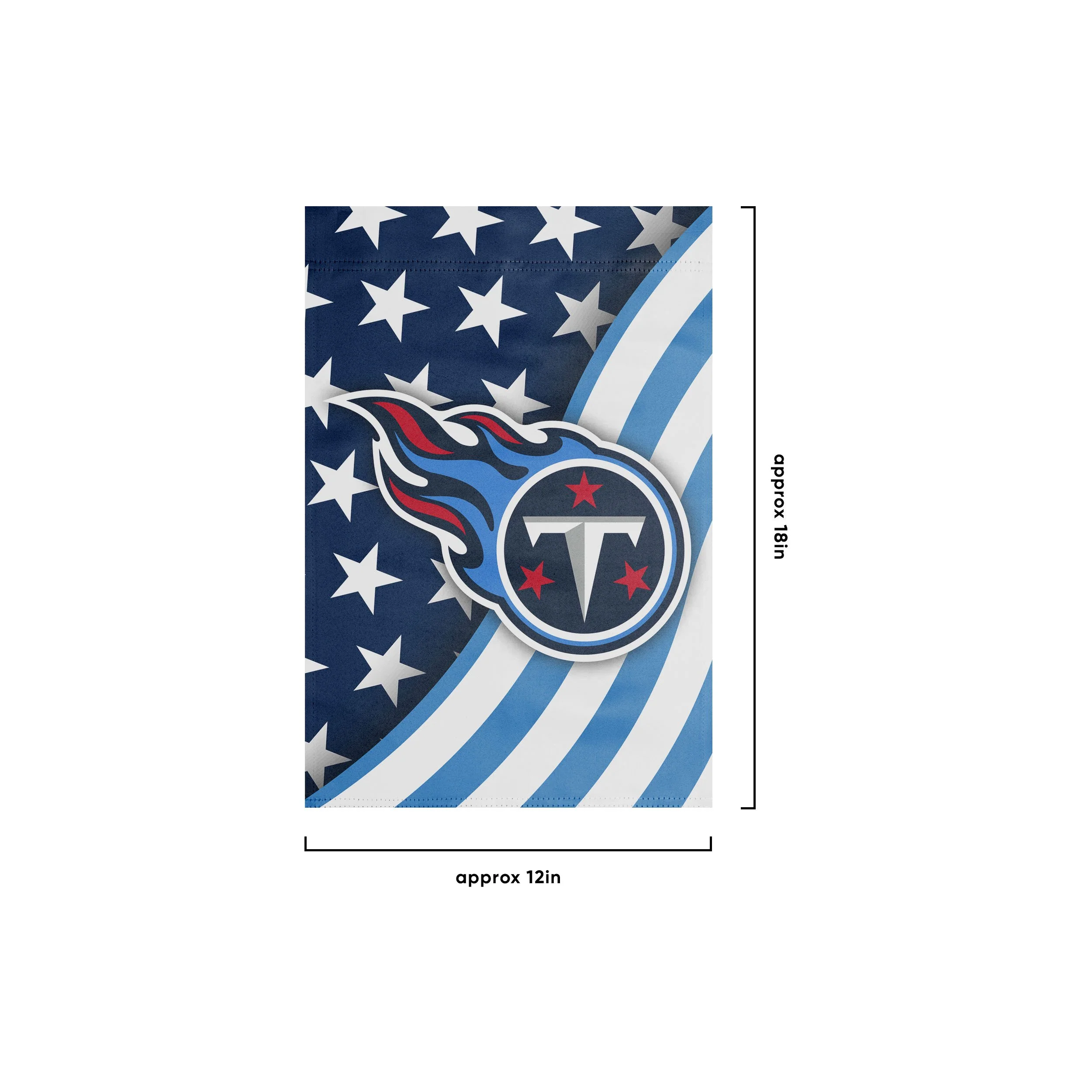 Tennessee Titans NFL Americana Garden Flag - Image 3