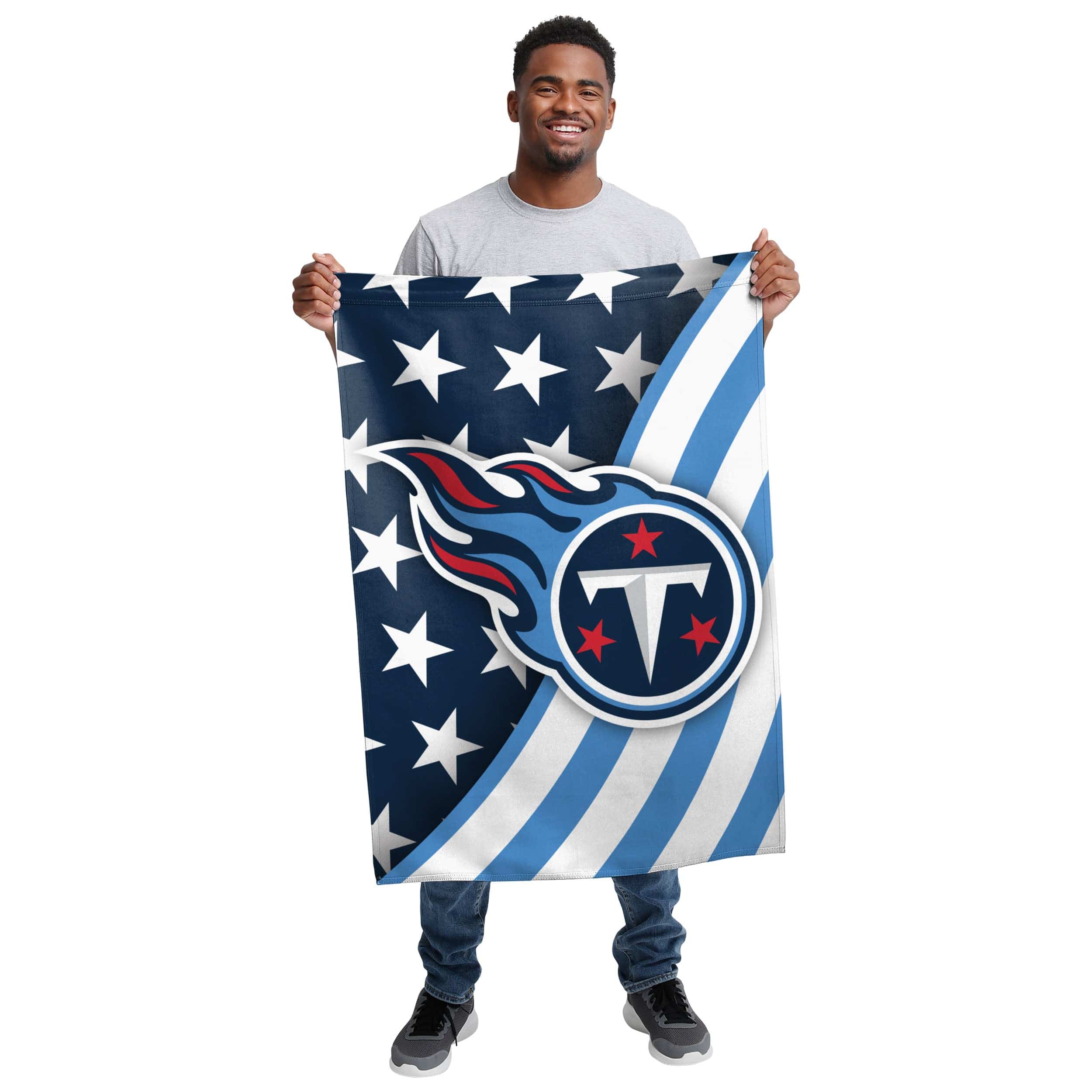 Tennessee Titans NFL Americana Vertical Flag - Image 2