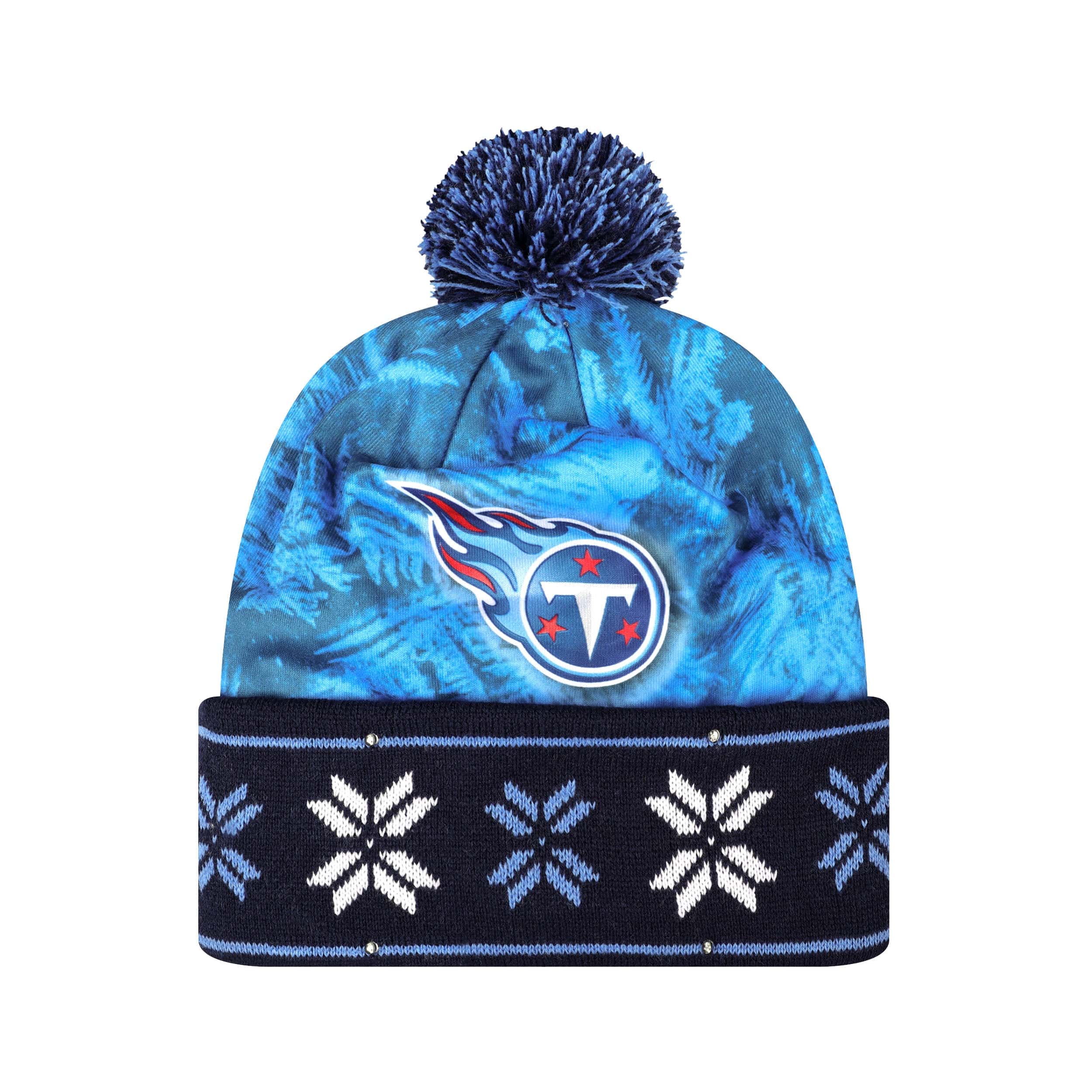 Tennessee Titans NFL Big Logo Light Up Printed Beanie - Image 2