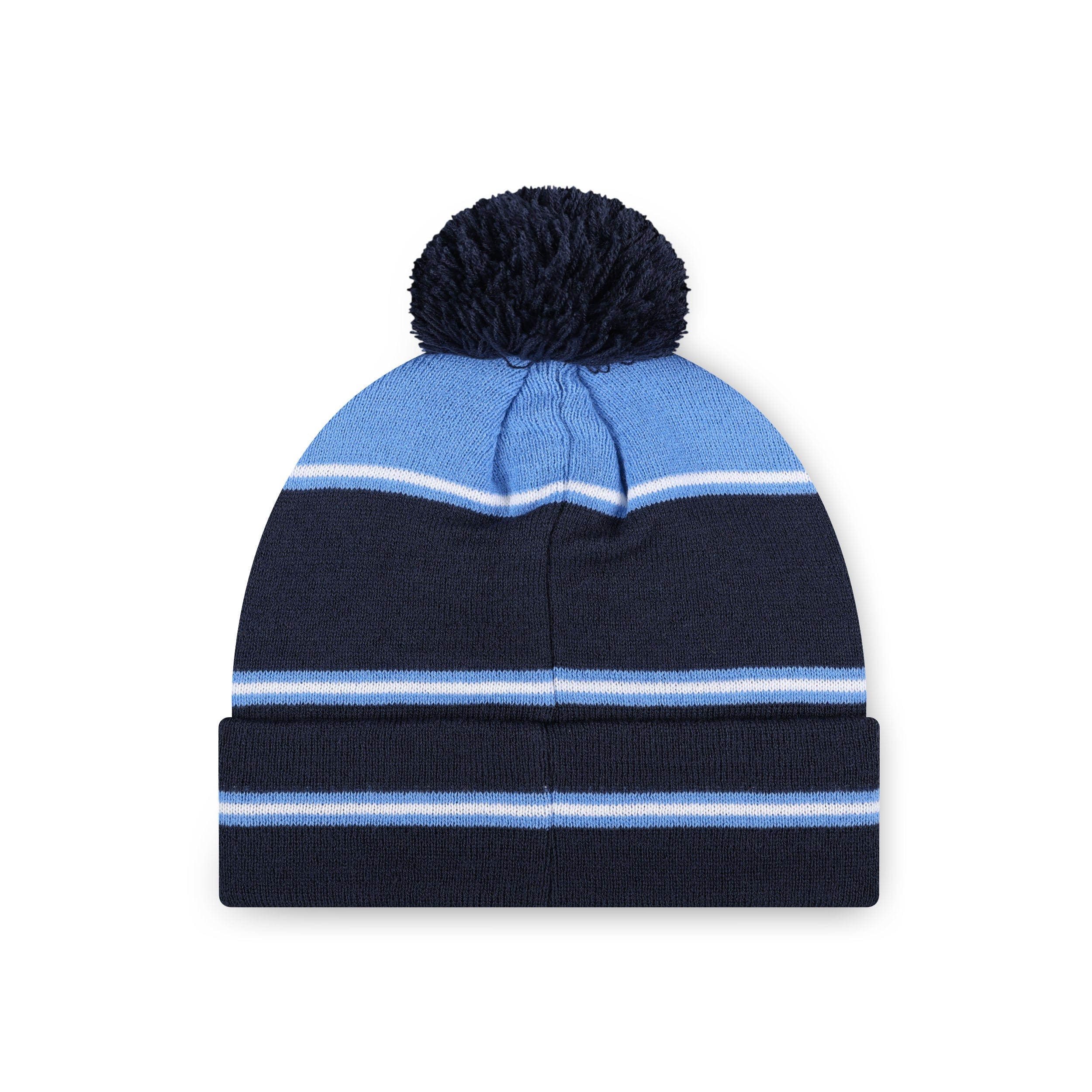 Tennessee Titans NFL Big Wordmark Stripe Pom Beanie - Image 2