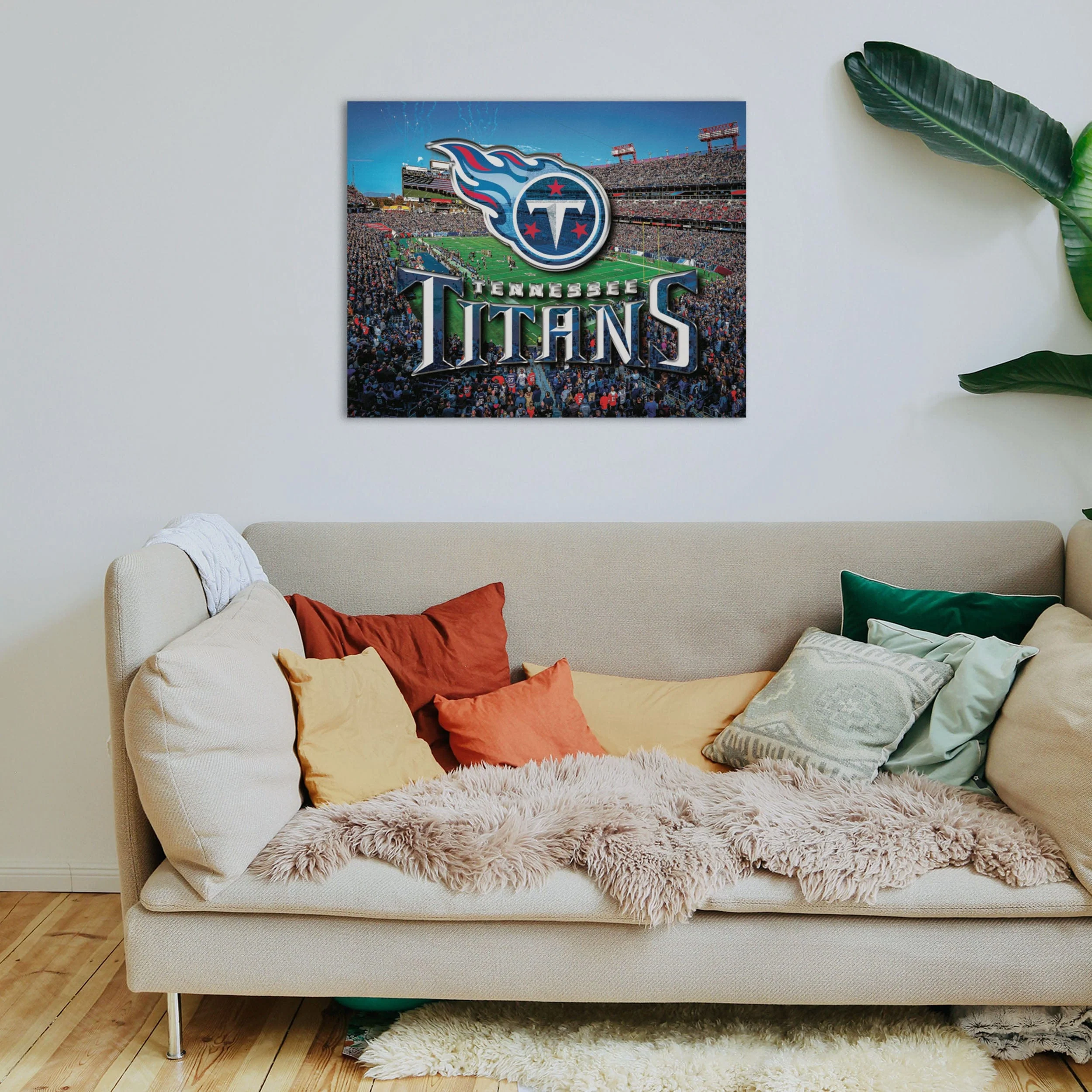 Tennessee Titans NFL Canvas Wall Sign - Image 3