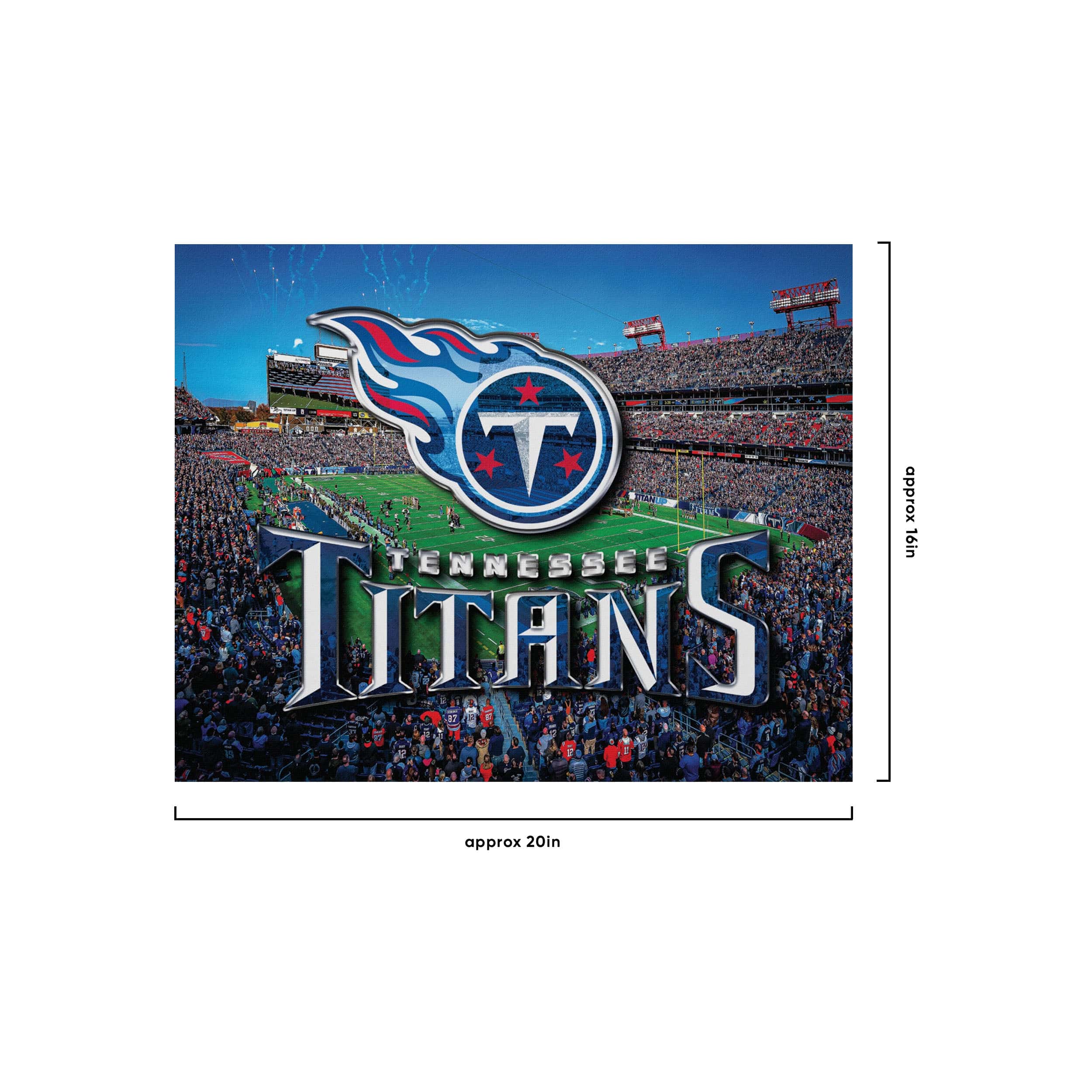 Tennessee Titans NFL Canvas Wall Sign - Image 4