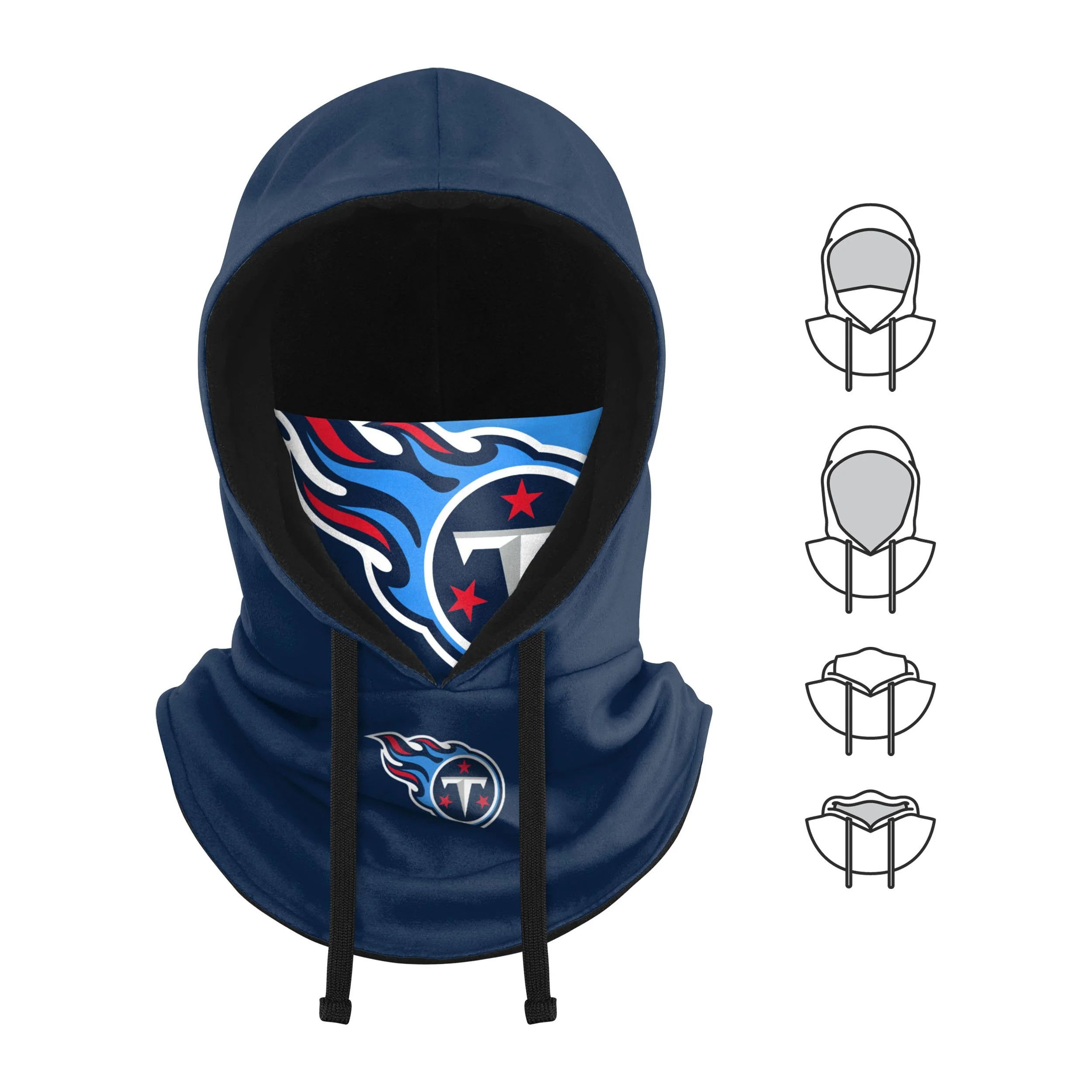 Tennessee Titans NFL Drawstring Hooded Gaiter - - Image 5