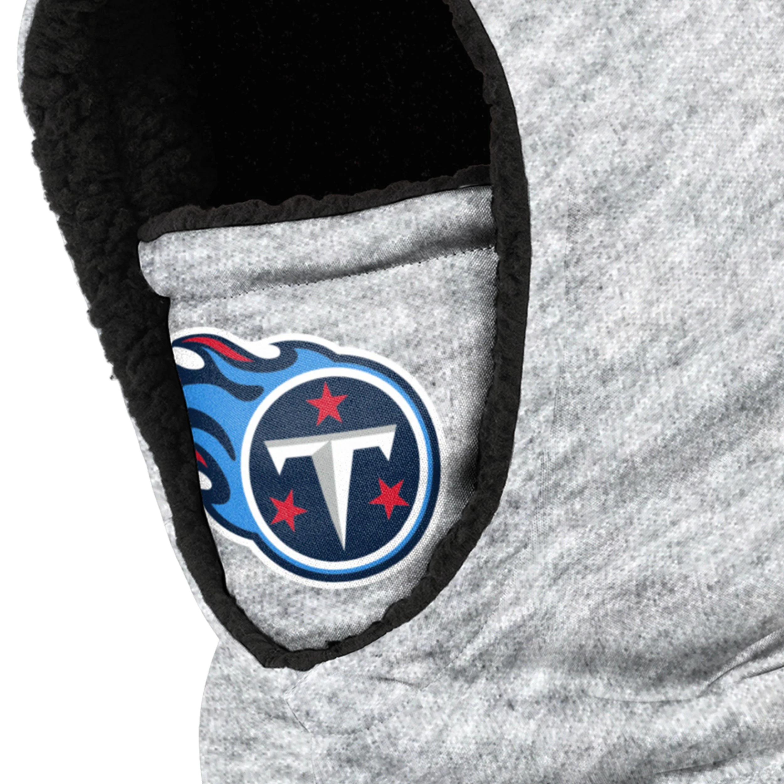 Tennessee Titans NFL Heather Grey Big Logo Hooded Gaiter - Image 3