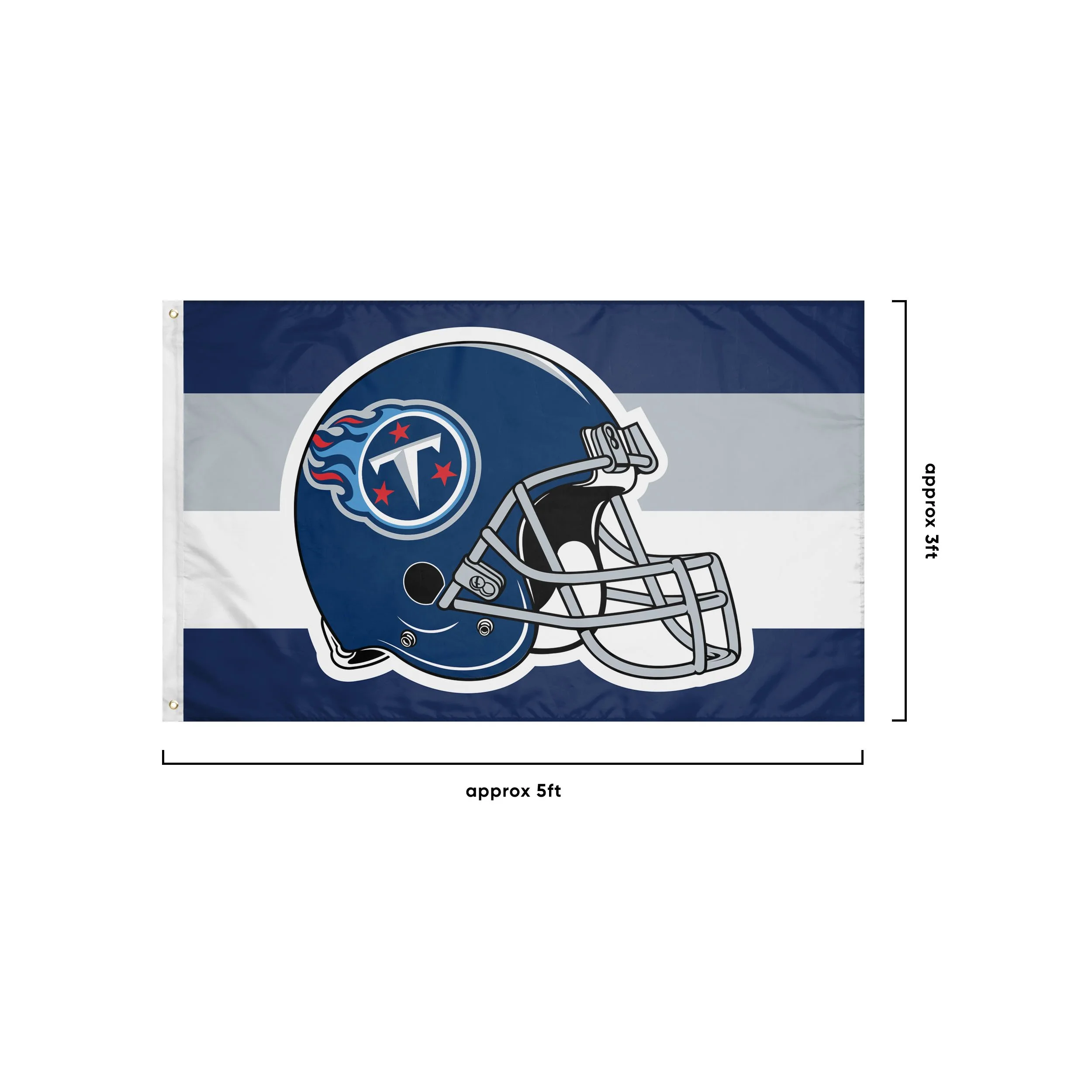 Tennessee Titans NFL Helmet Horizontal Flag - Image 3