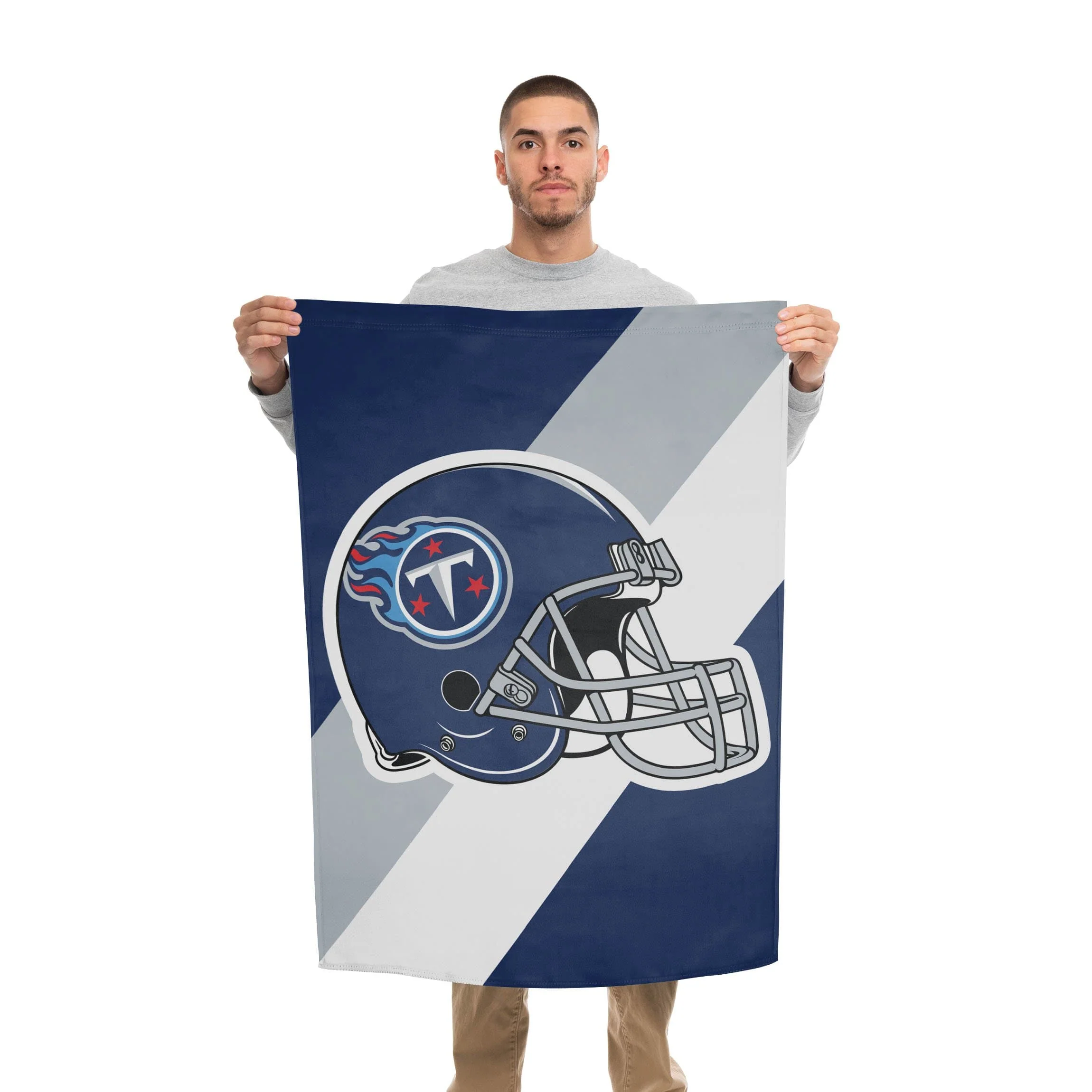 Tennessee Titans NFL Helmet Vertical Flag - Image 2