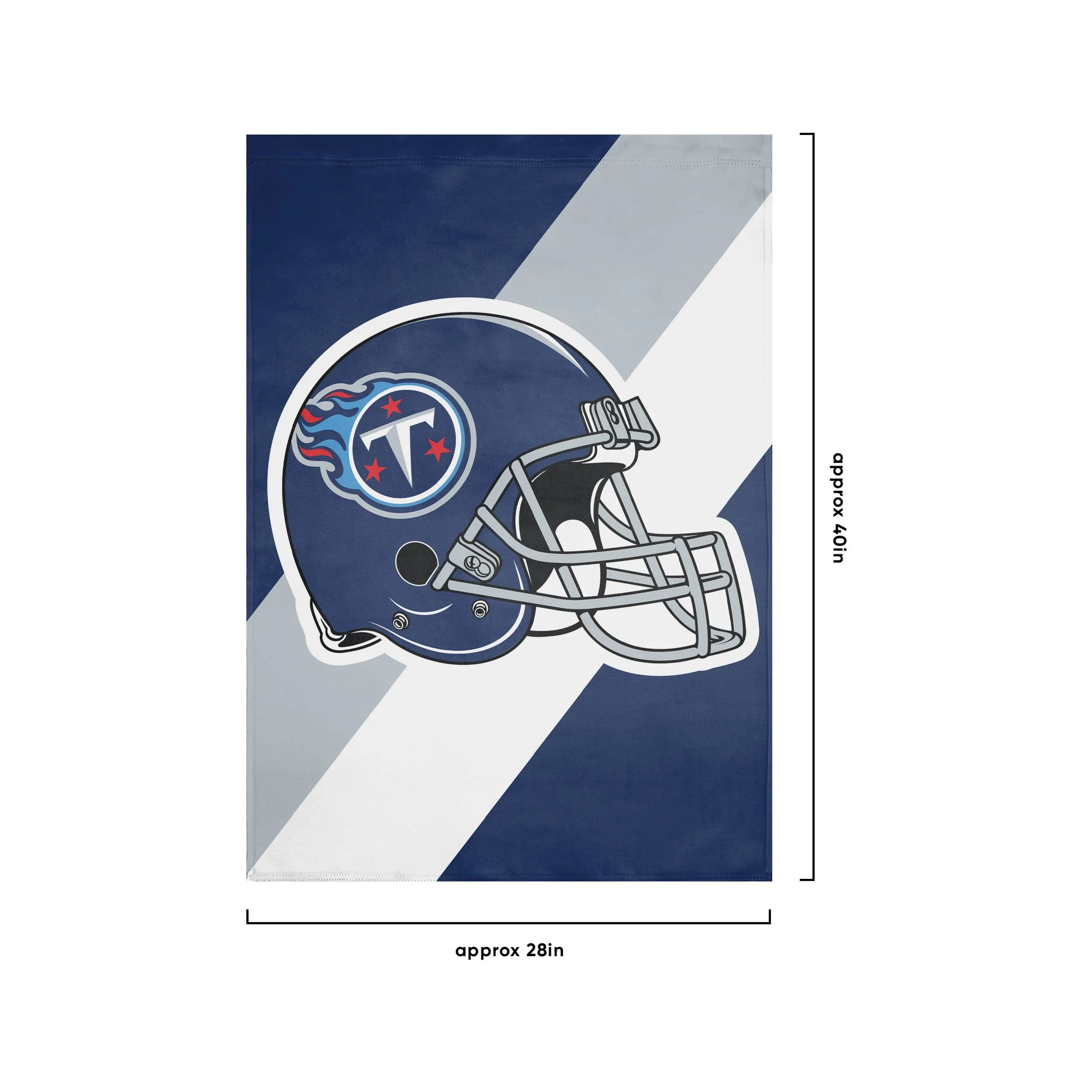 Tennessee Titans NFL Helmet Vertical Flag - Image 3