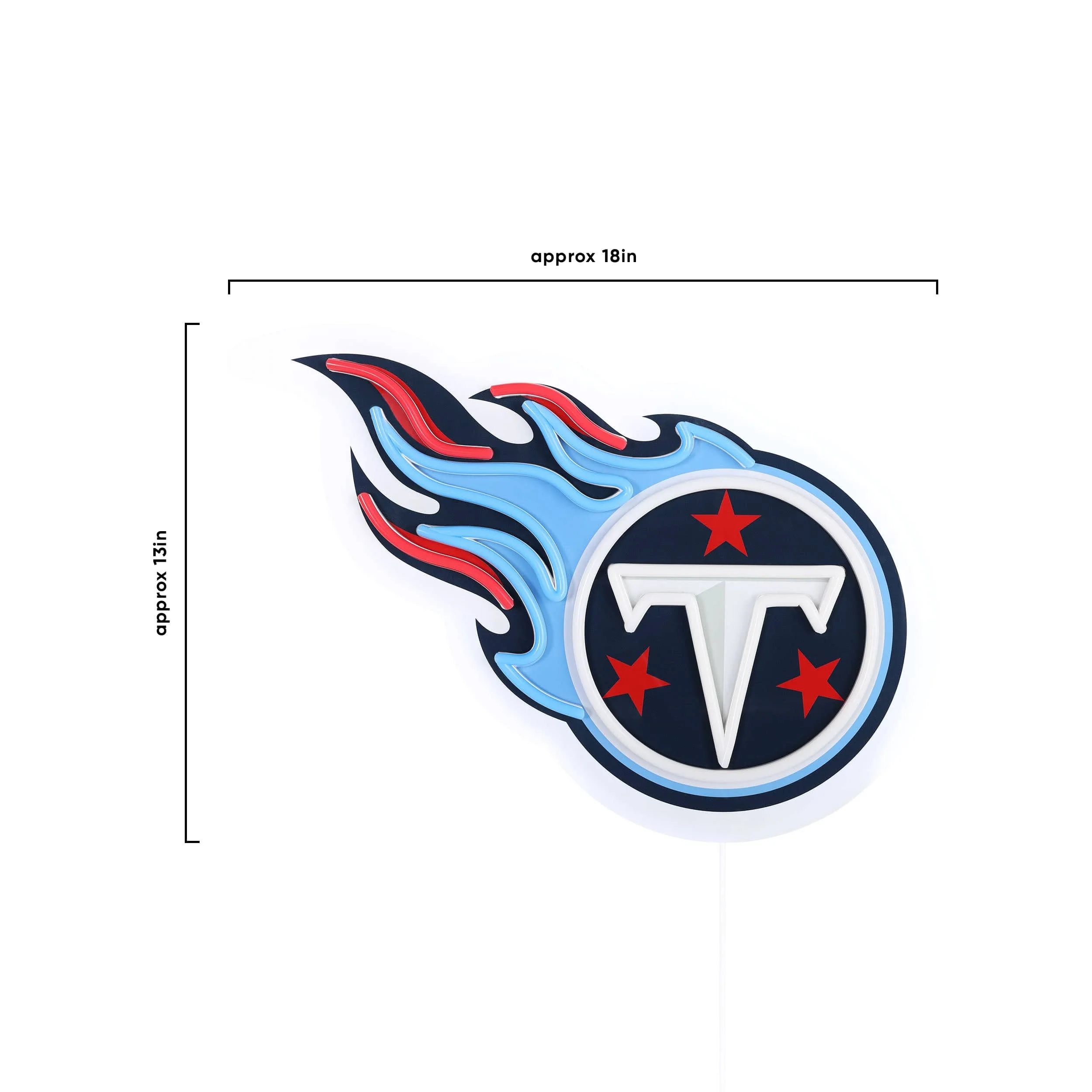 Tennessee Titans NFL LED Neon Light Up Team Logo Sign - Image 5