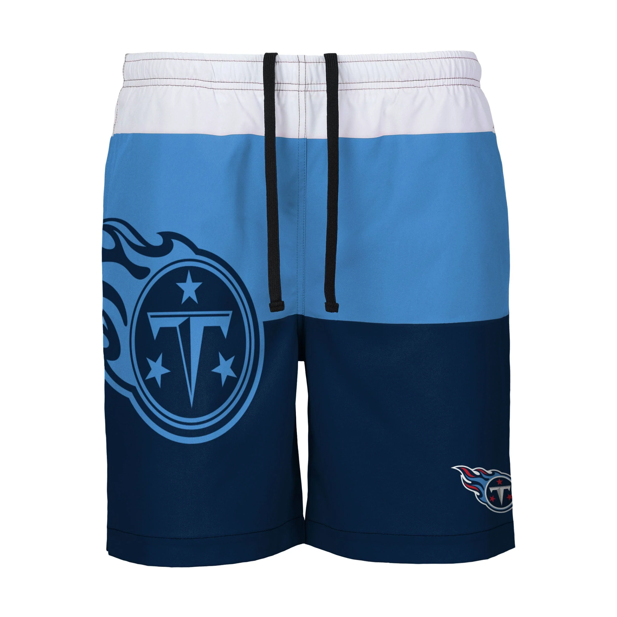 Tennessee Titans NFL Mens 3 Stripe Big Logo Swimming Trunks
