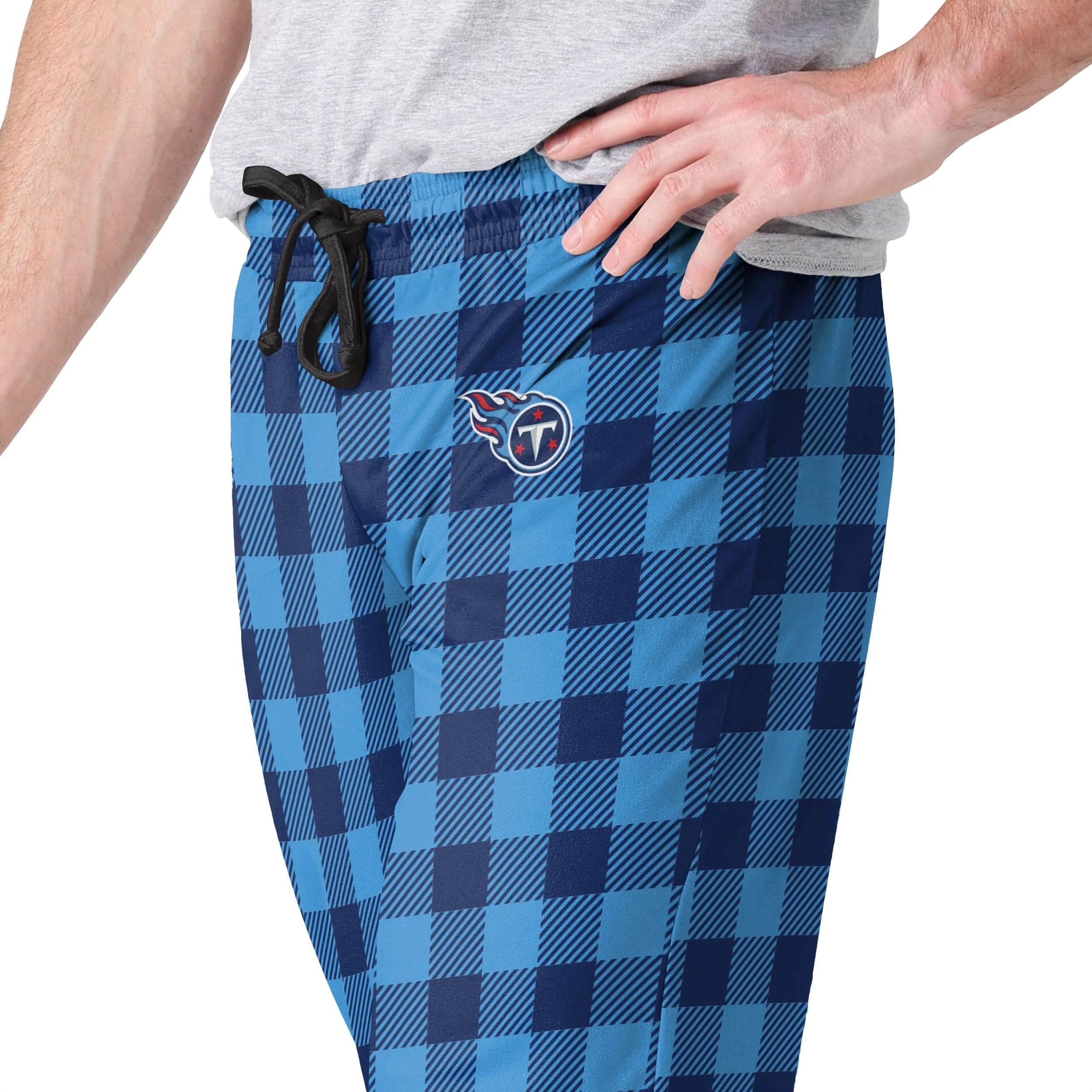 Tennessee Titans NFL Mens Buffalo Check Lounge Pants - Image 3