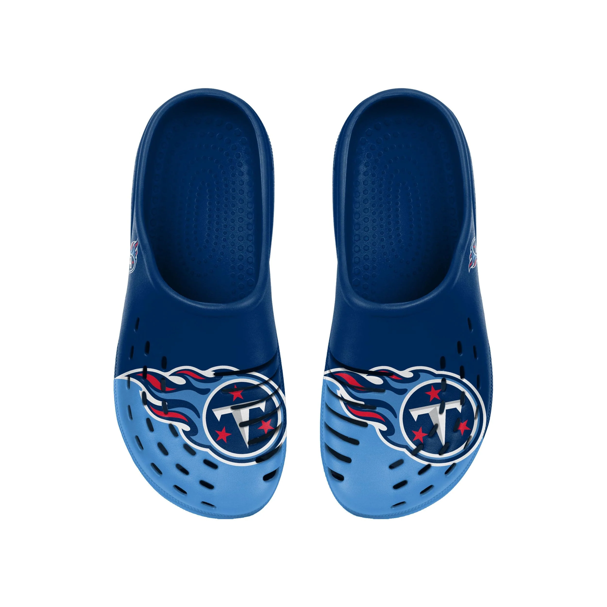 Tennessee Titans NFL Mens Colorblock Big Logo Clog - Image 4