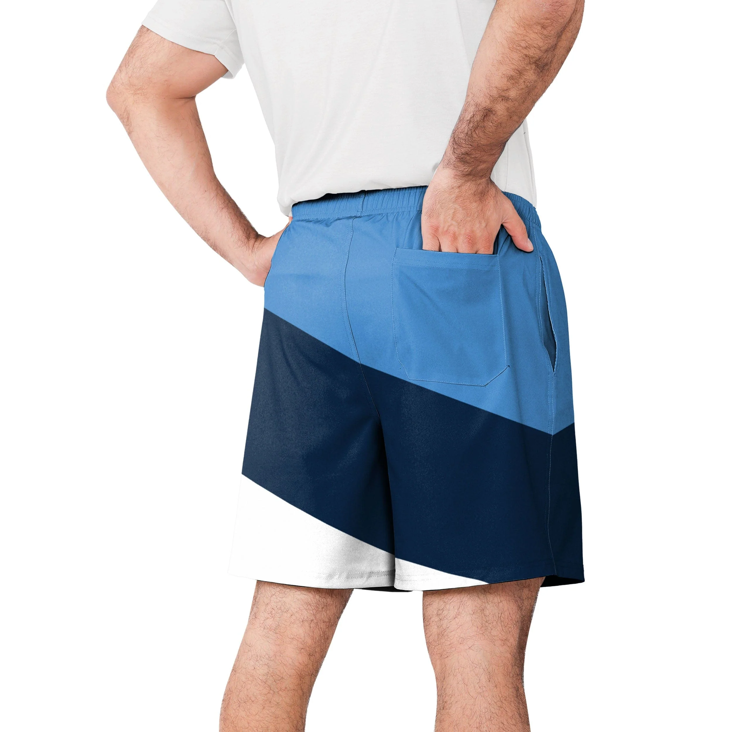 Tennessee Titans NFL Mens Colorblock Double Down Liner Training Shorts - Image 3