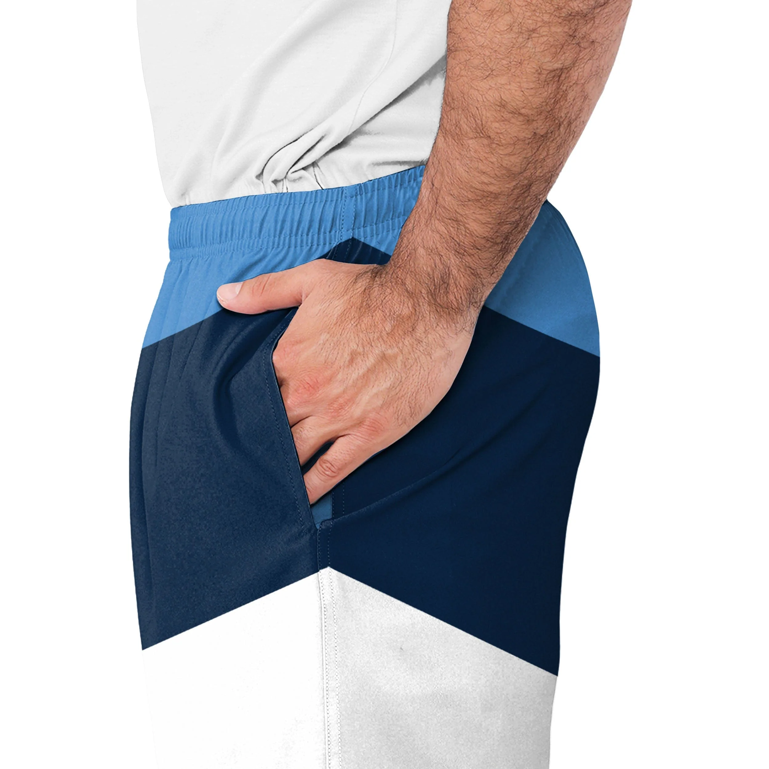 Tennessee Titans NFL Mens Colorblock Double Down Liner Training Shorts - Image 4