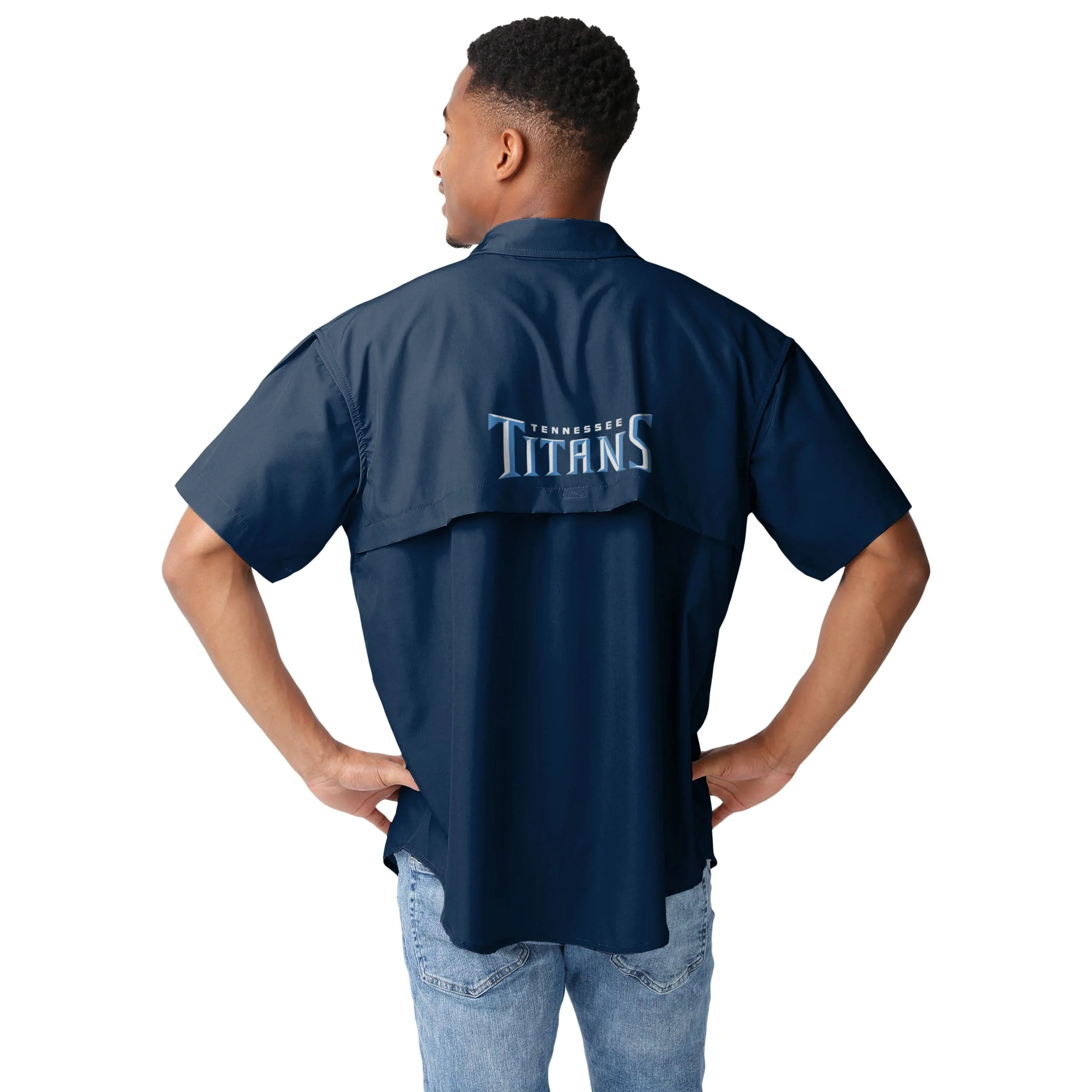 Tennessee Titans NFL Mens Gone Fishing Shirt - Image 4
