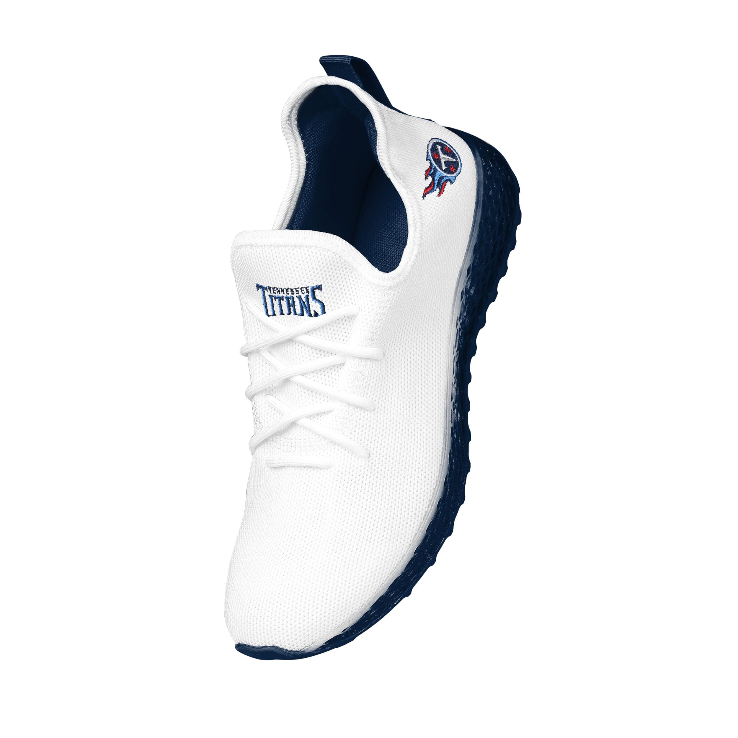 Tennessee Titans NFL Mens Gradient Midsole White Sneakers - Image 2