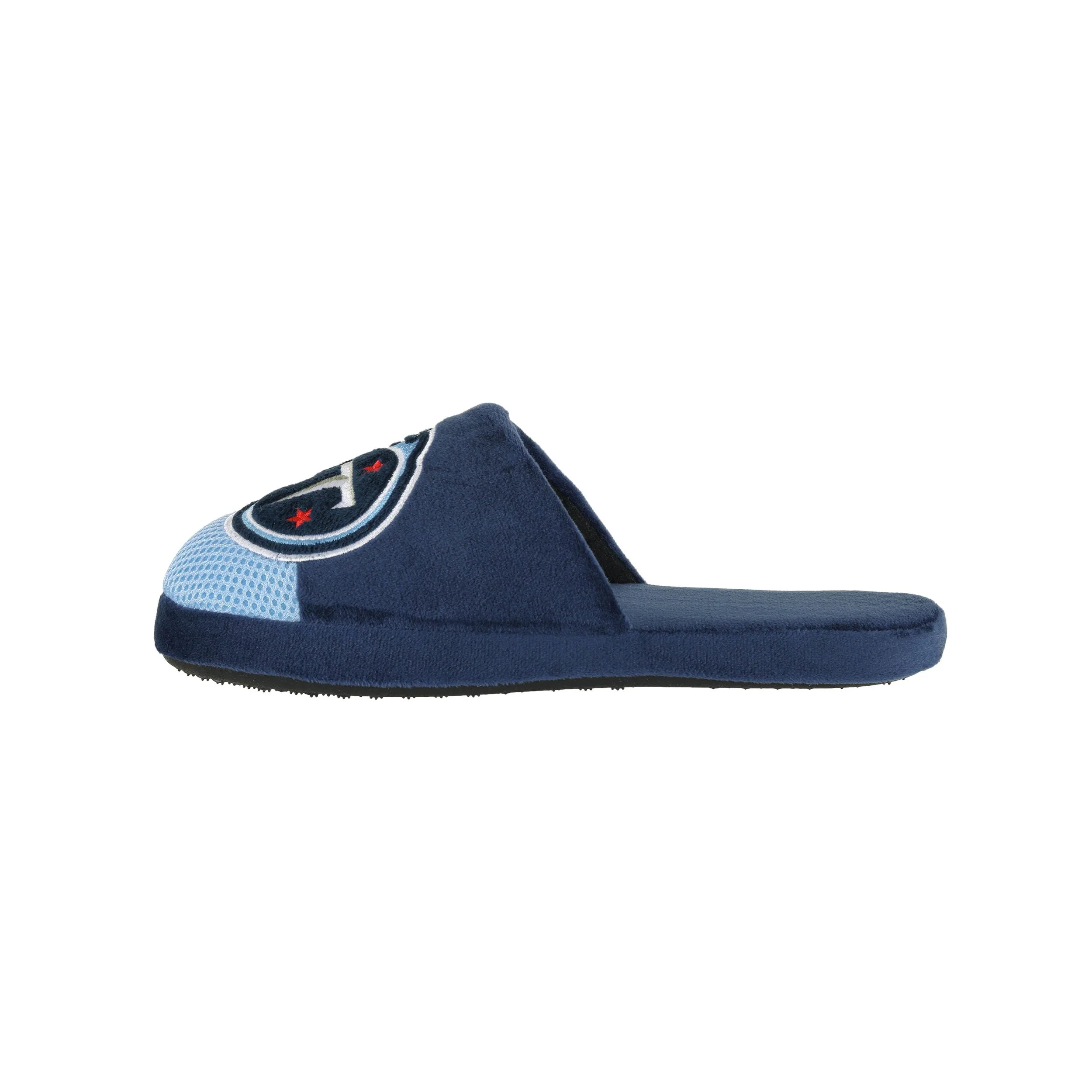 Tennessee Titans NFL Mens Logo Staycation Slippers - Image 2