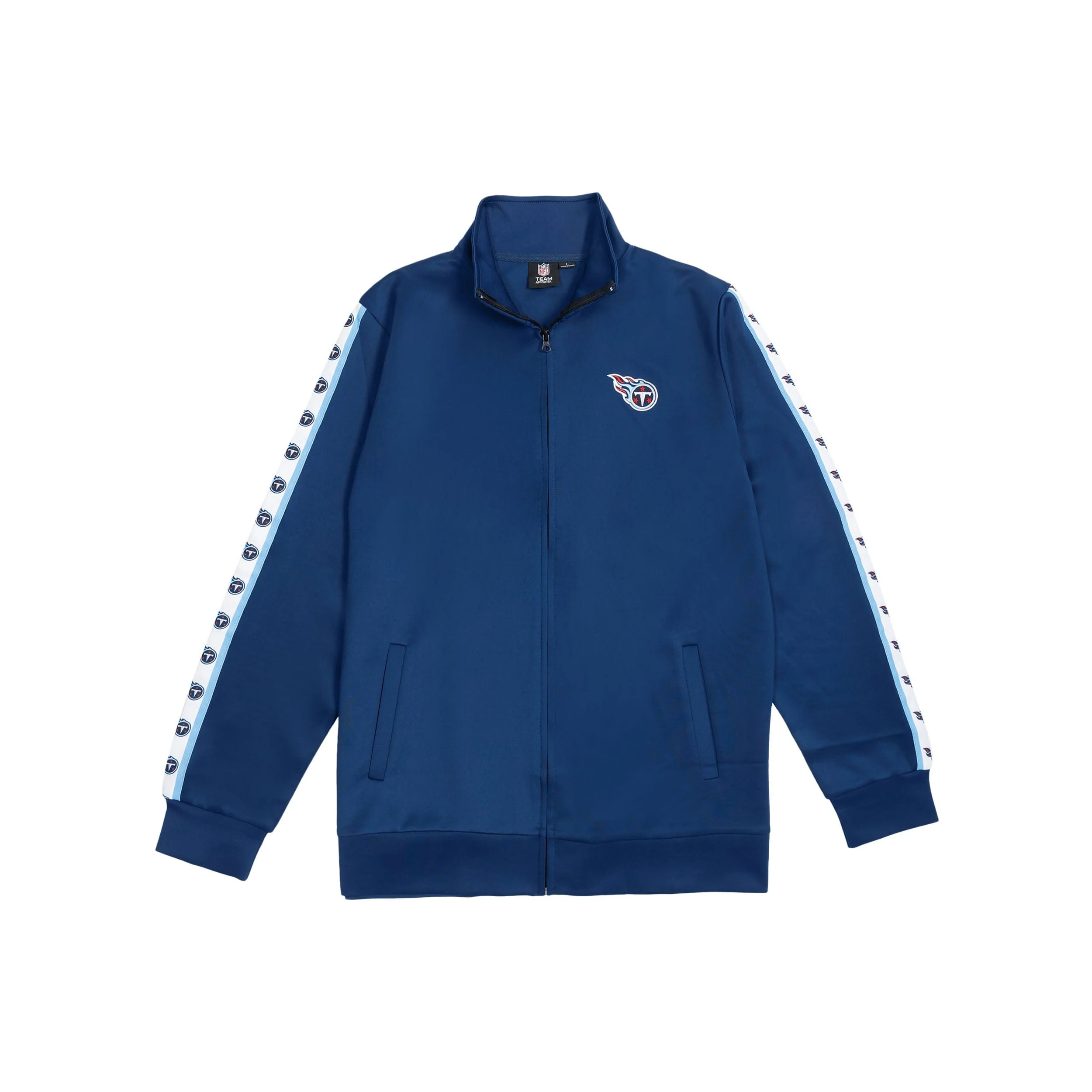 Tennessee Titans NFL Mens Stripe Logo Track Jacket - Image 6