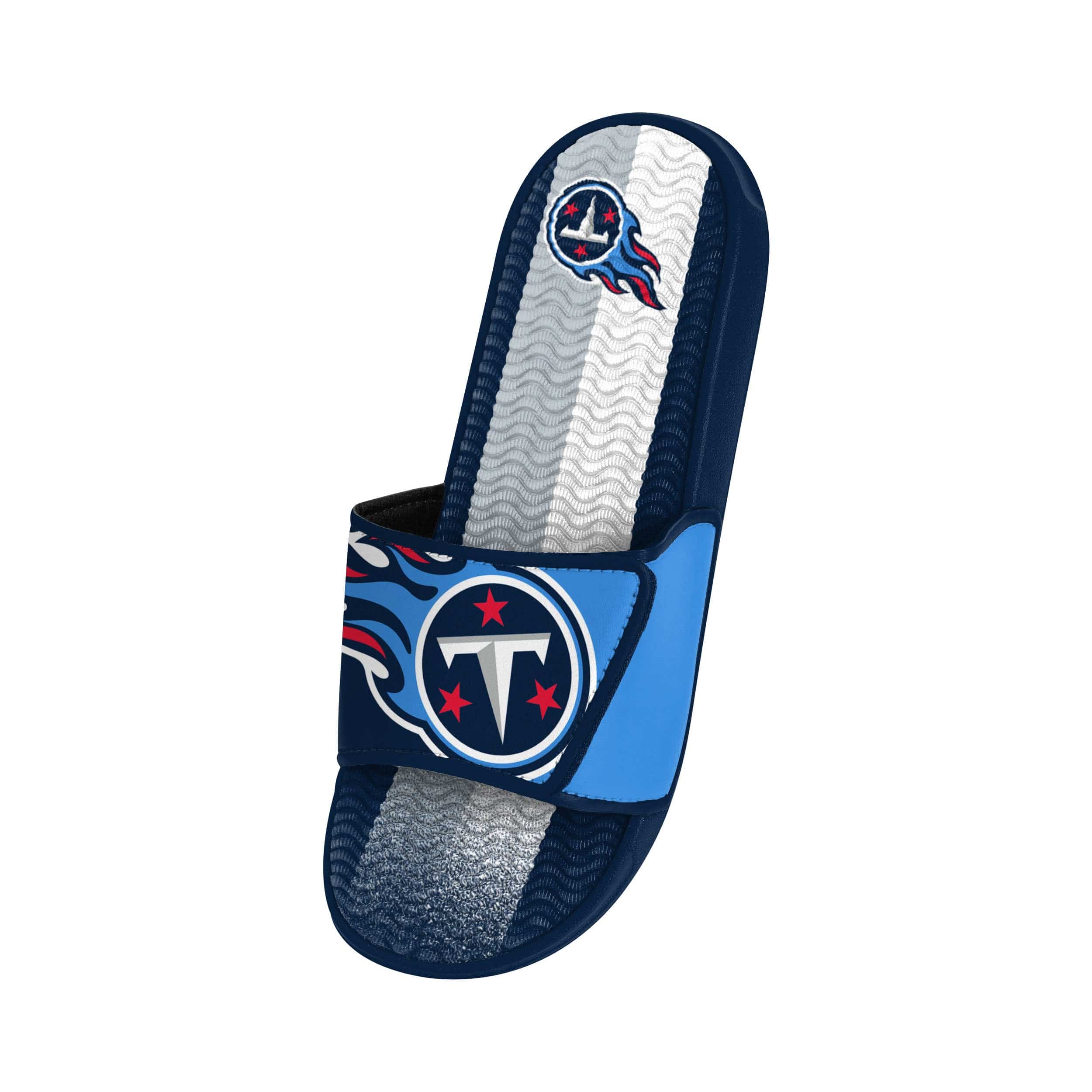 Tennessee Titans NFL Mens Team Stripe Gel Slide - Image 3