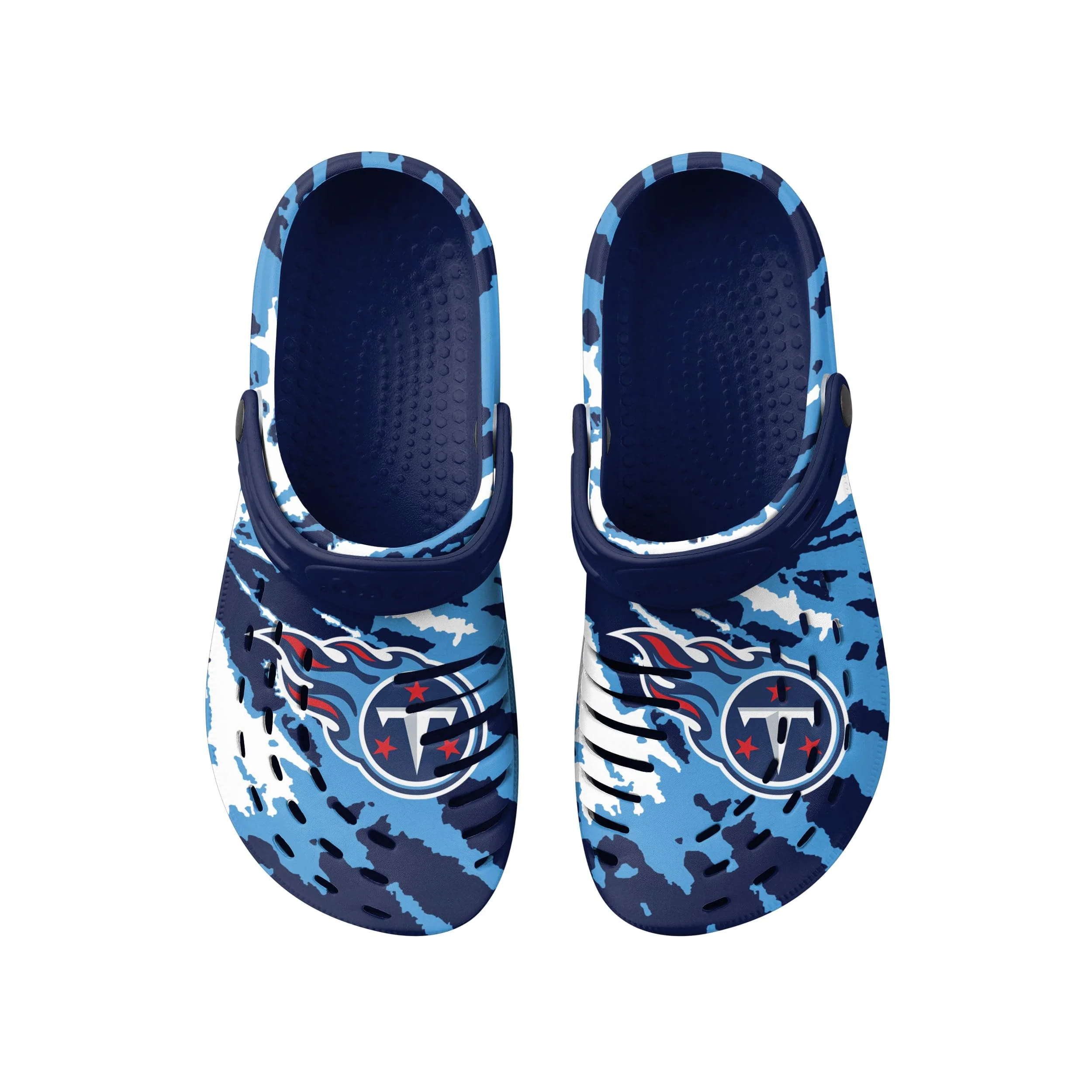 Tennessee Titans NFL Mens Tie-Dye Clog With Strap - Image 4