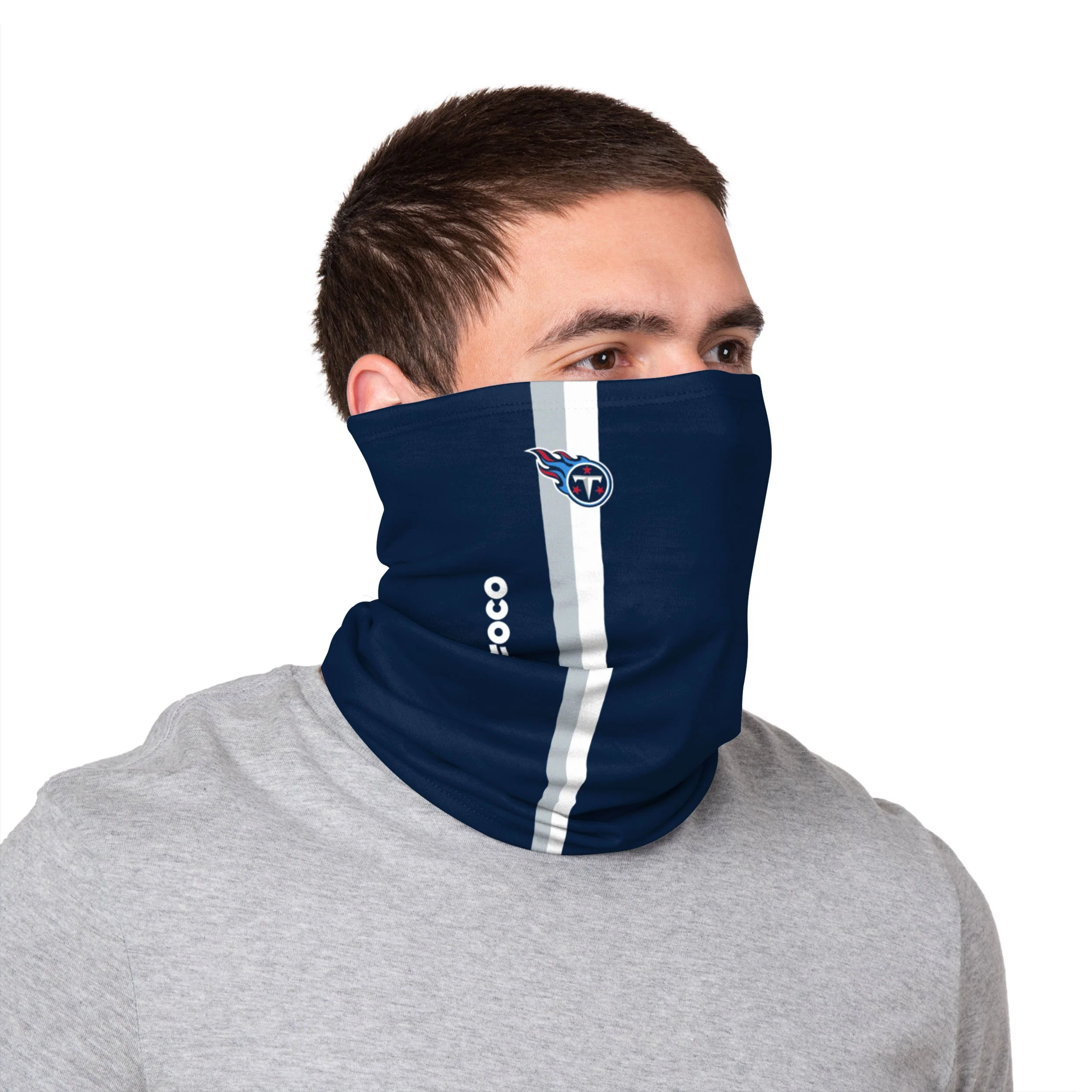 Tennessee Titans NFL On-Field Sideline Logo Gaiter Scarf - Image 3